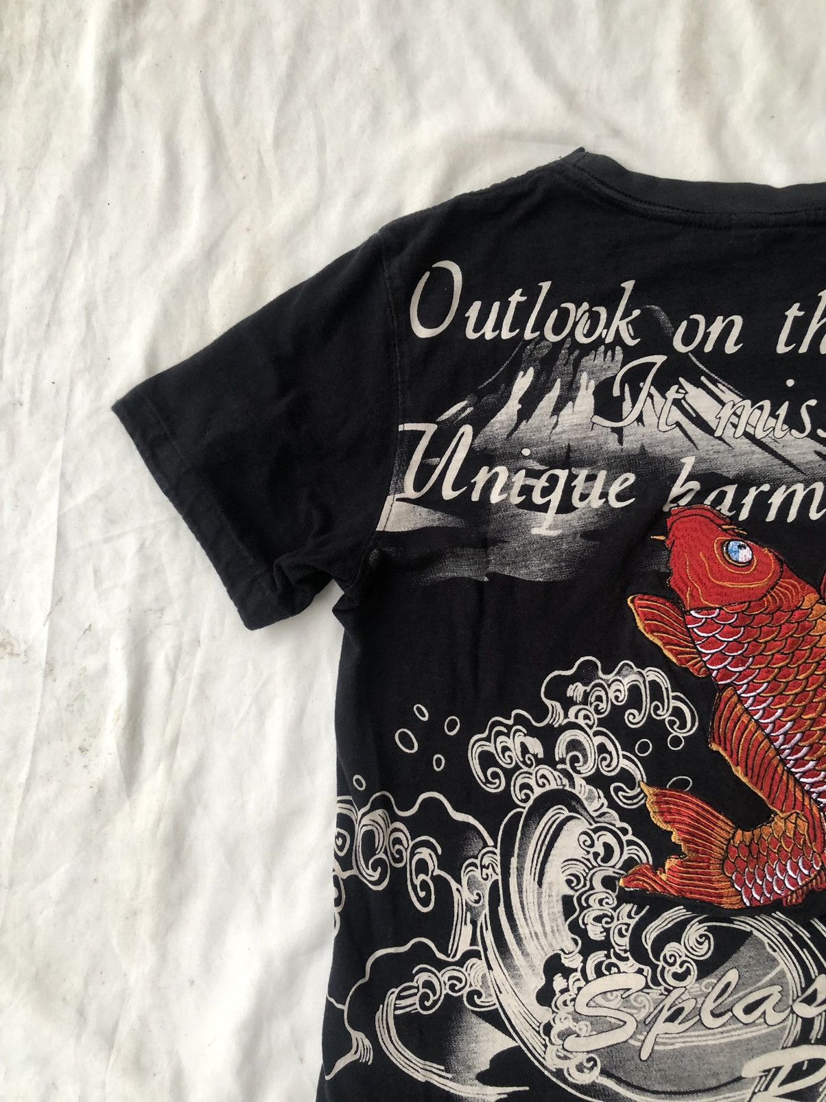 Le Grande Bleu (L.G.B.) Poem Gothic Koi Fish japan Sukajan Style Size US M / EU 48-50 / 2 - 4 Thumbnail