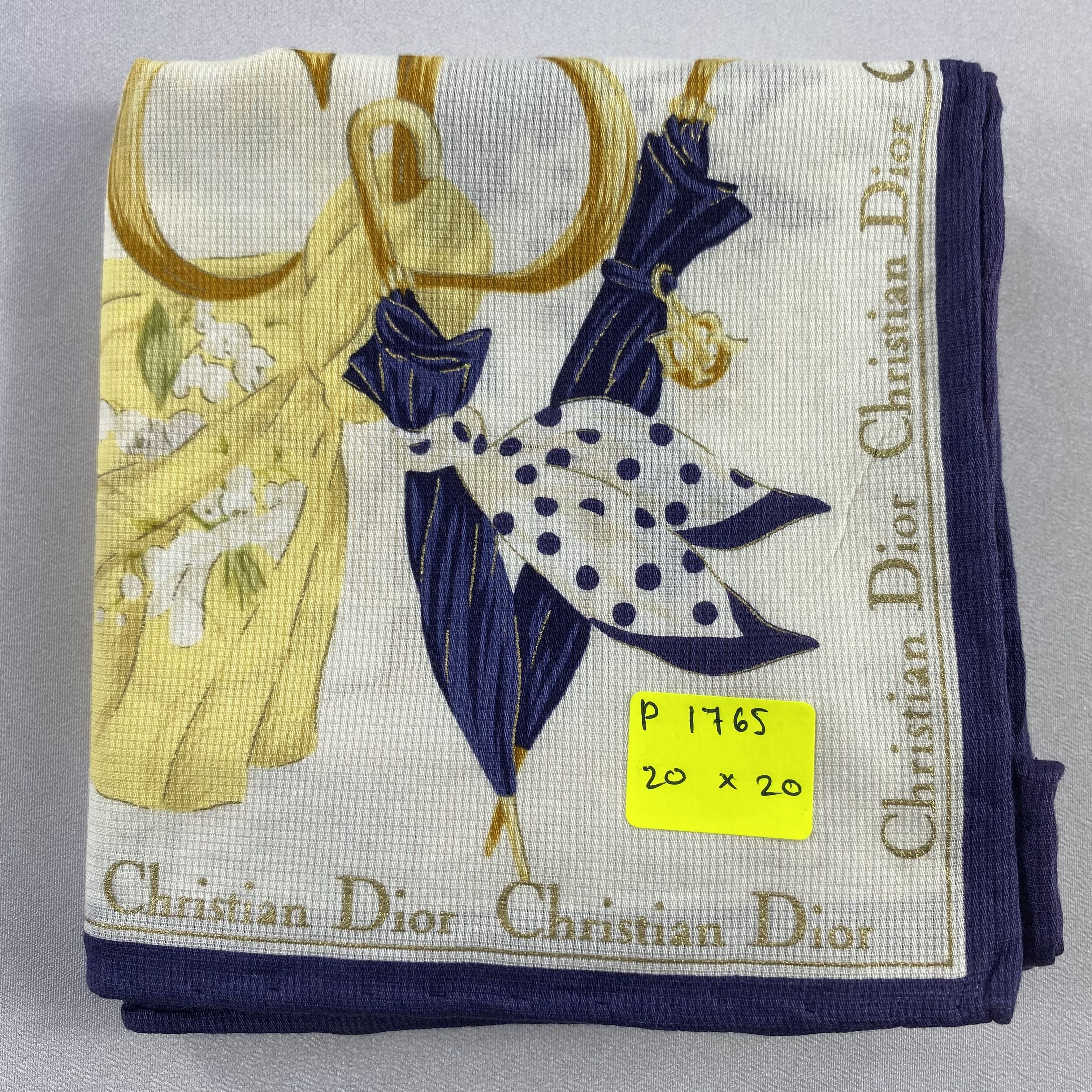 Vintage Christian Dior Monsieur Handkerchief / Neckerchief-P1765 Size ONE SIZE - 5 Thumbnail