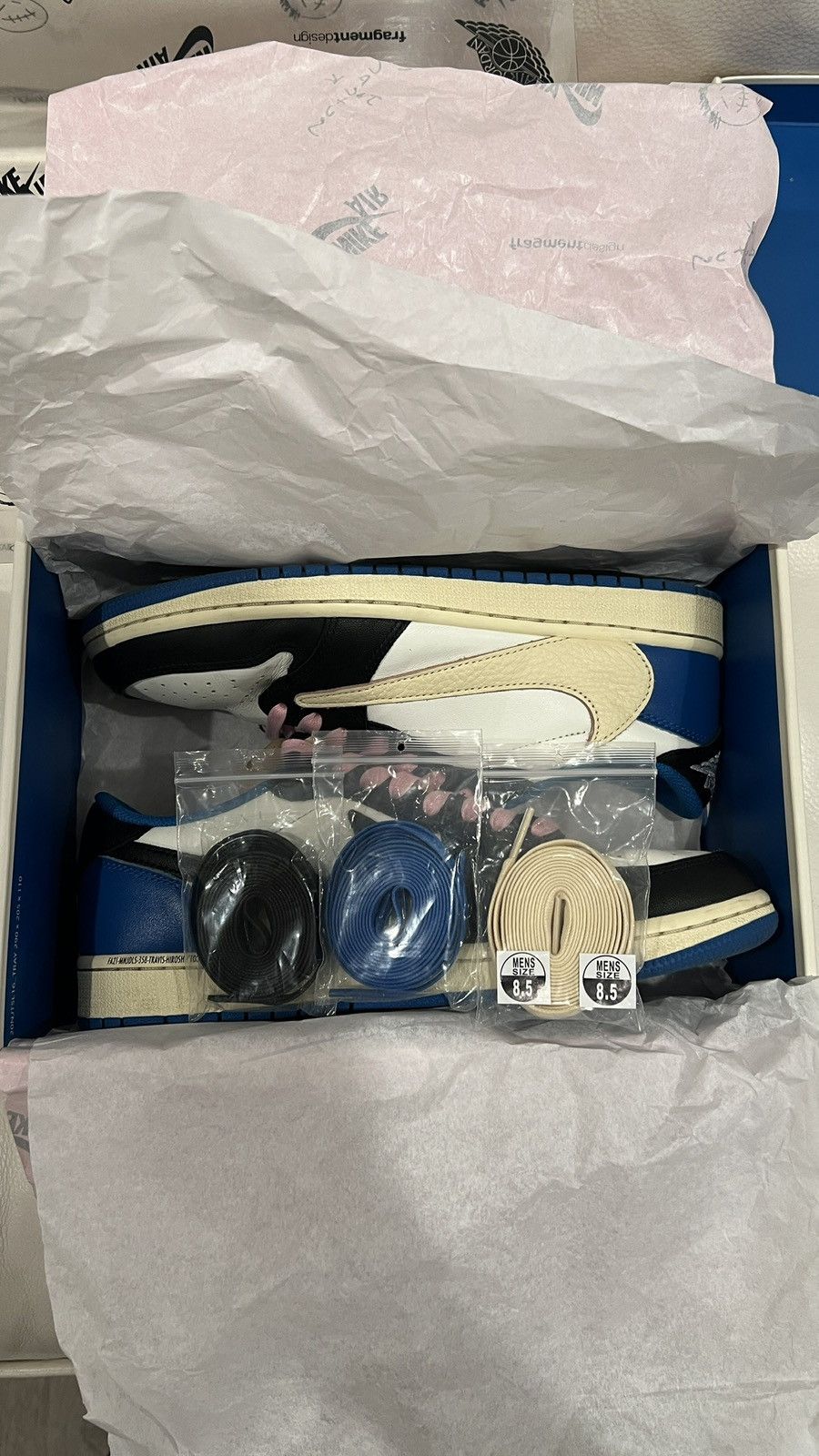 Nike × Travis Scott Fragment Design X Travis Scottx Air Jordan 1 Retro Low Size US 8.5 / EU 41-42 - 13 Thumbnail