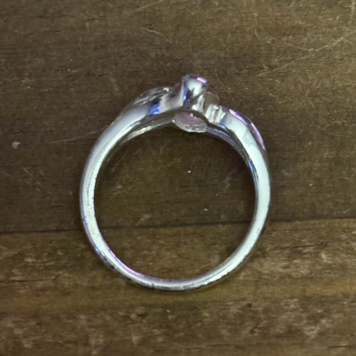 Vintage Vintage silver tone pink marquise stone ring Size ONE SIZE - 2 Thumbnail