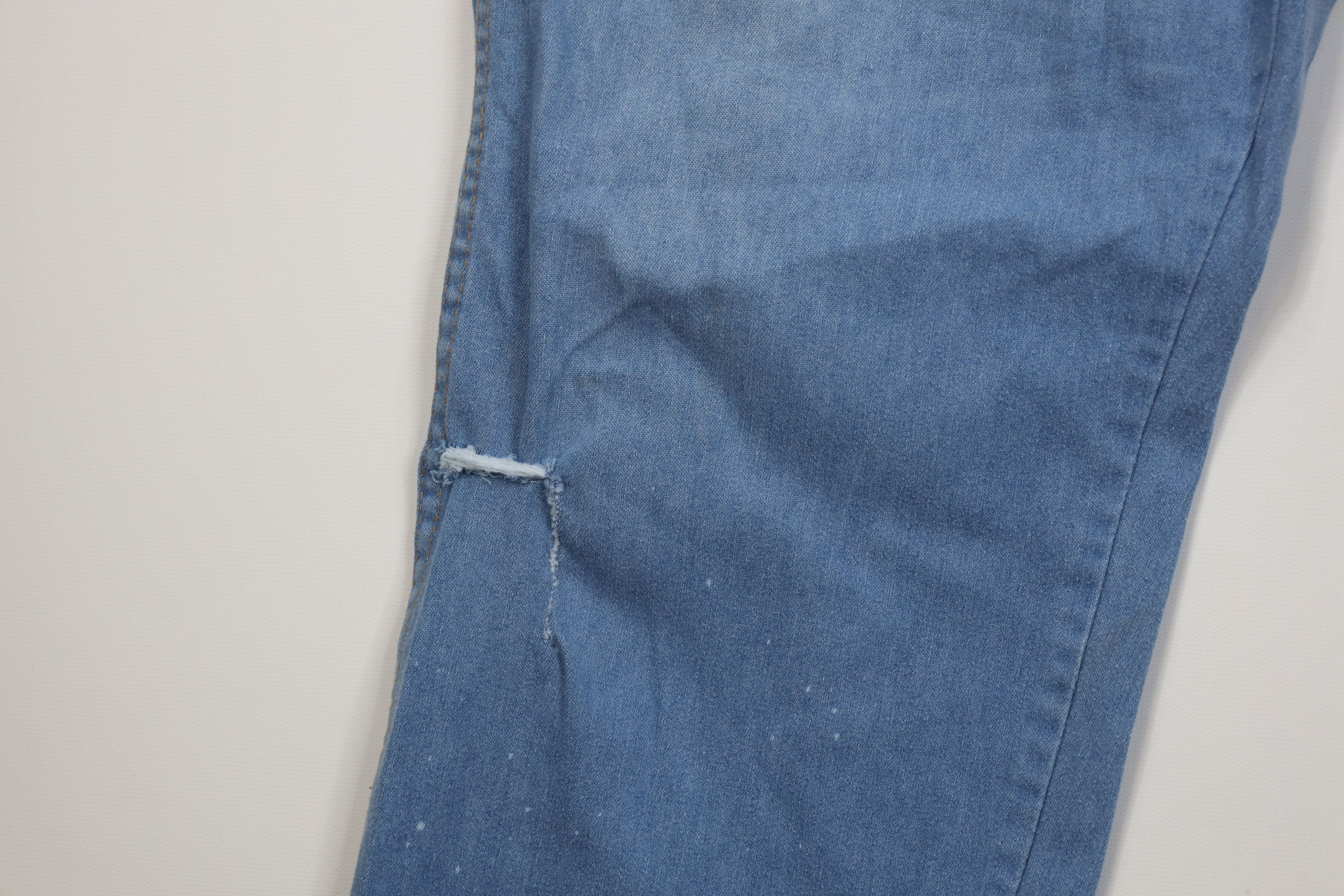 Vintage Vintage 70s Streetwear Flared Wide Leg Denim Jeans Blue USA Size US 44 / EU 60 - 5 Thumbnail