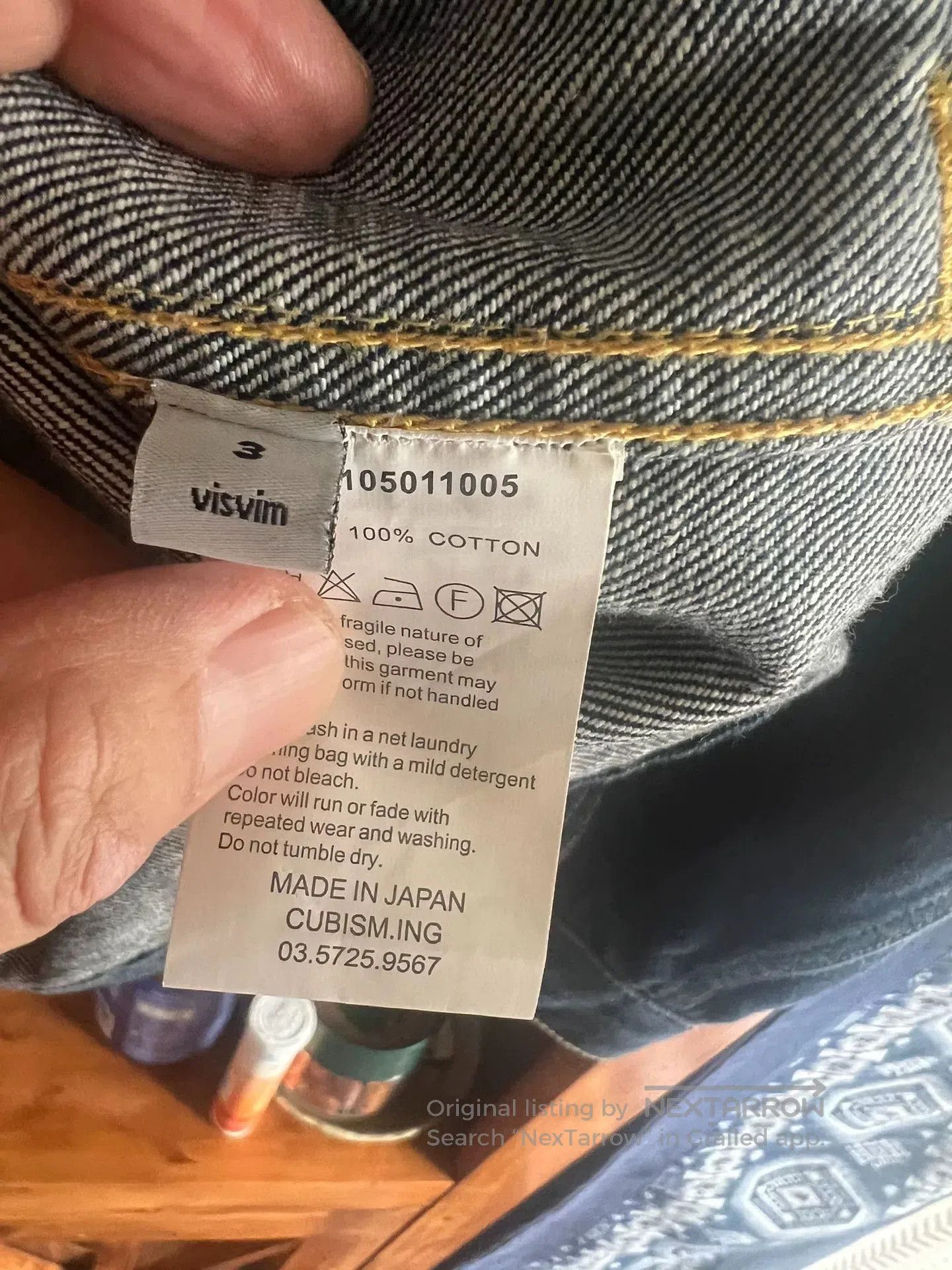 Visvim visvim denim jacket with unique buttons. Size US M / EU 48-50 / 2 - 6 Thumbnail