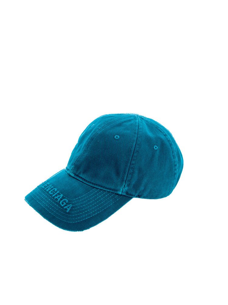 Balenciaga o1la1rc1a0924 Size: S / Logo Visor Cap in Blue Size ONE SIZE - 3 Thumbnail