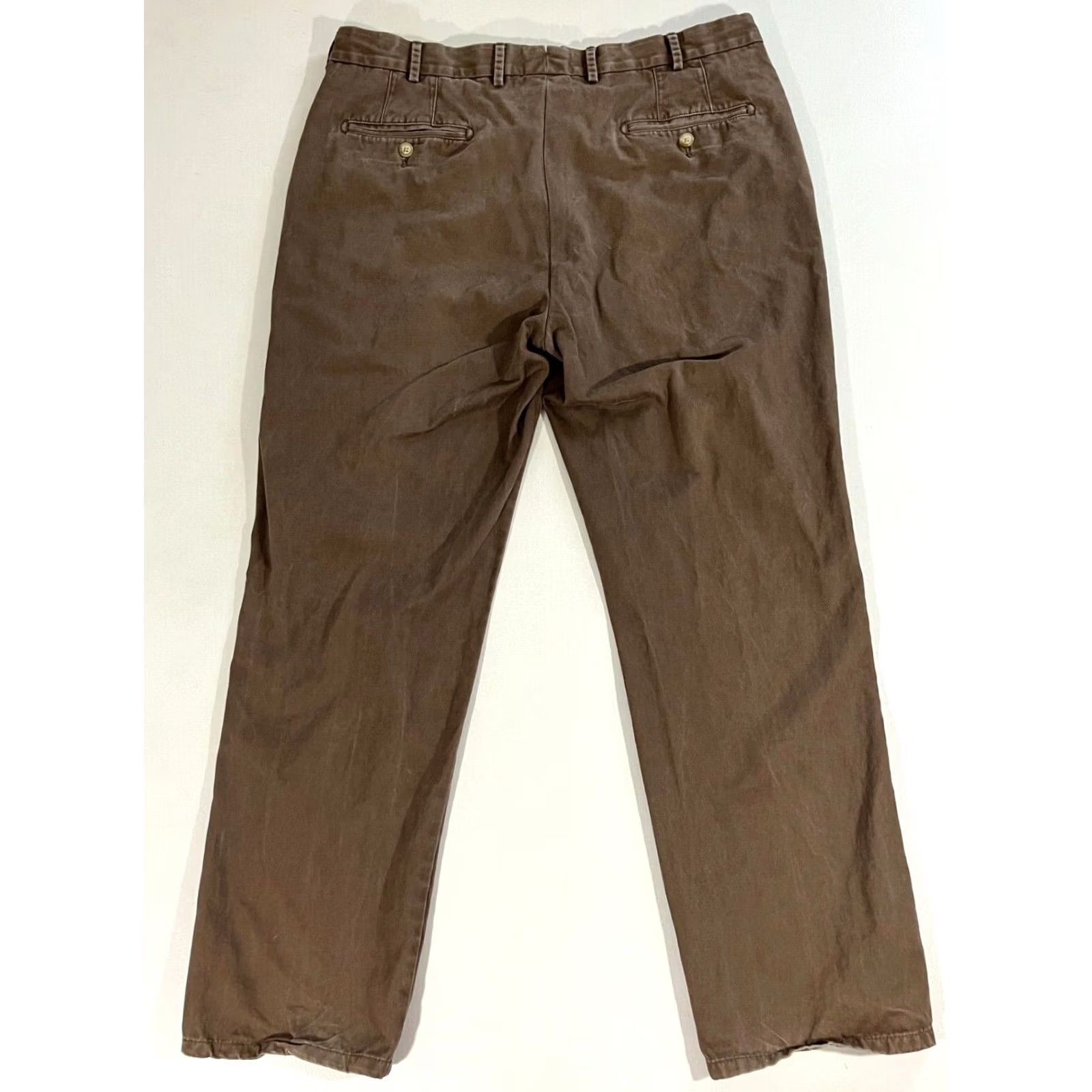 Peter Millar Peter Millar Men’s Crown Pima Cotton Chino Pants Size 36x30 Brown Vintage Regular Straight 30 Inseam Size US 36 / EU 52 - 2 Thumbnail