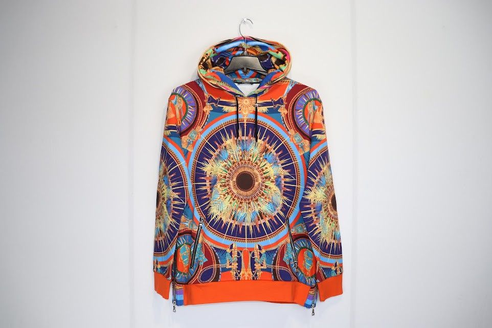Balmain o1rshd1 Baroque Style Hoodie in Multicolor Size US L / EU 52-54 / 3 - 1 Thumbnail