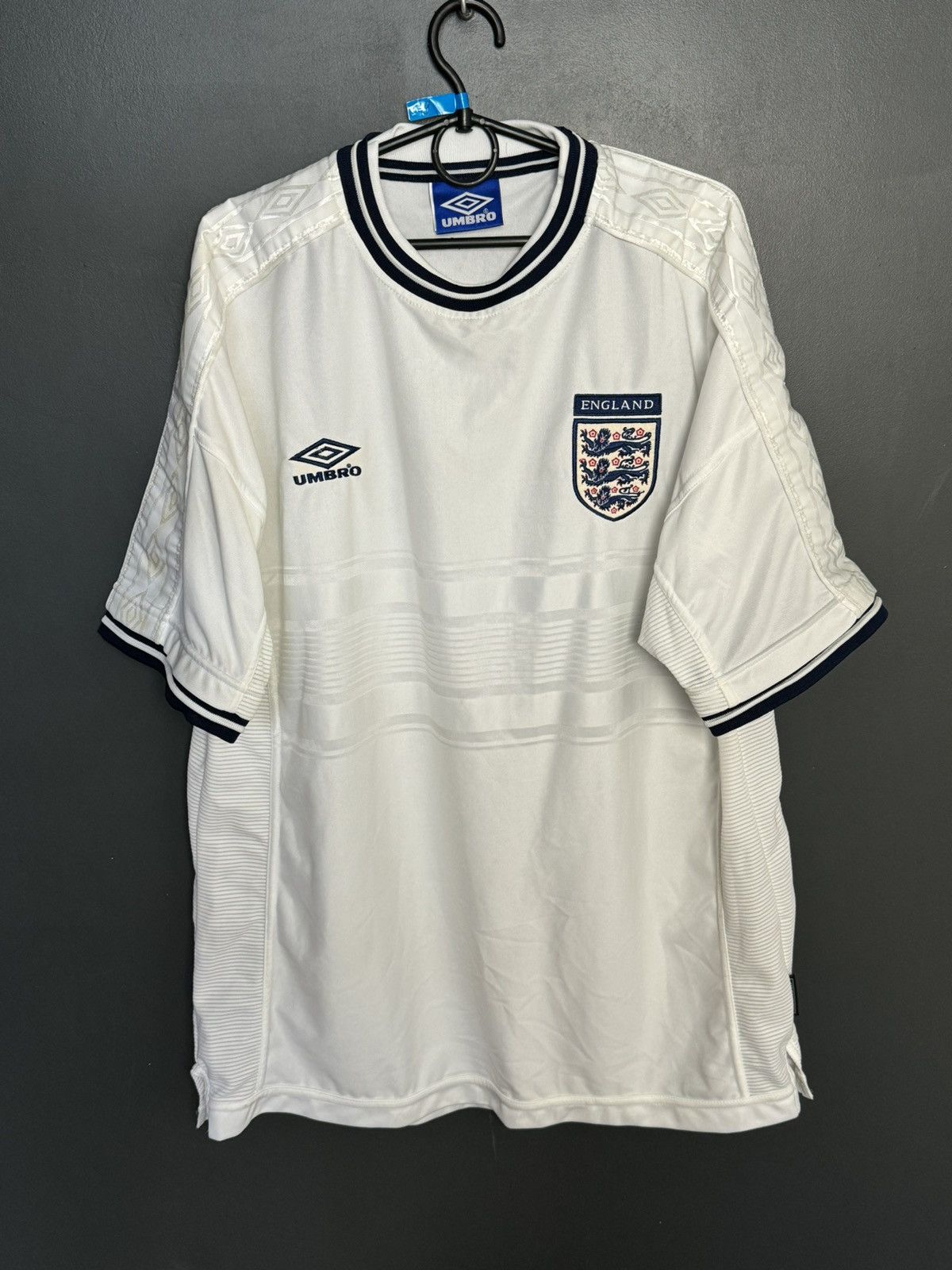 Umbro England National Team 99/01 Home Football Jersey T-Shirt Size US XXL / EU 58 / 5 - 1 Thumbnail