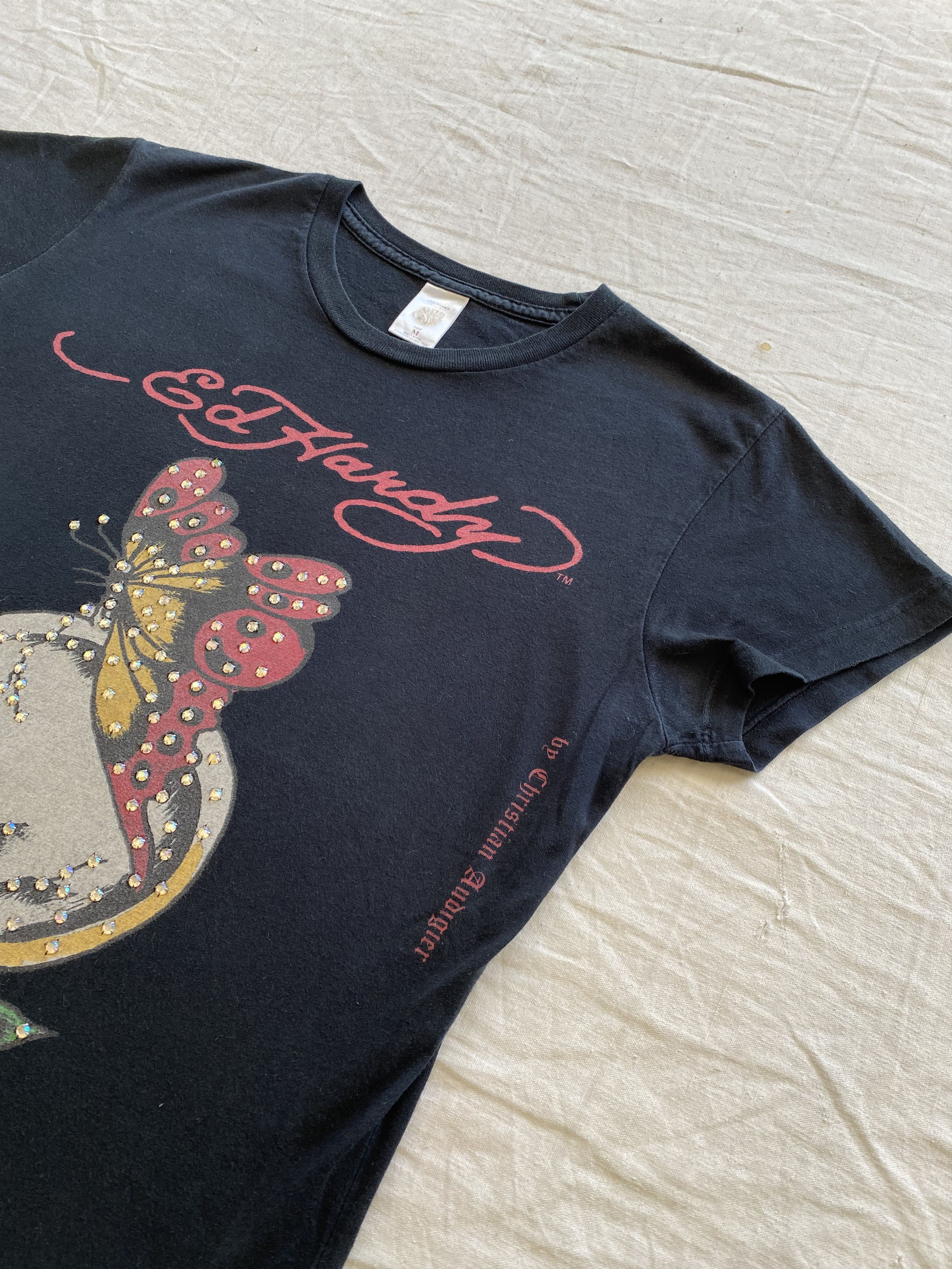 Christian Audigier Ed Hardy Vintage Y2K Cristian Audigier Black Streetwear Tee Size M / US 6-8 / IT 42-44 - 12 Thumbnail