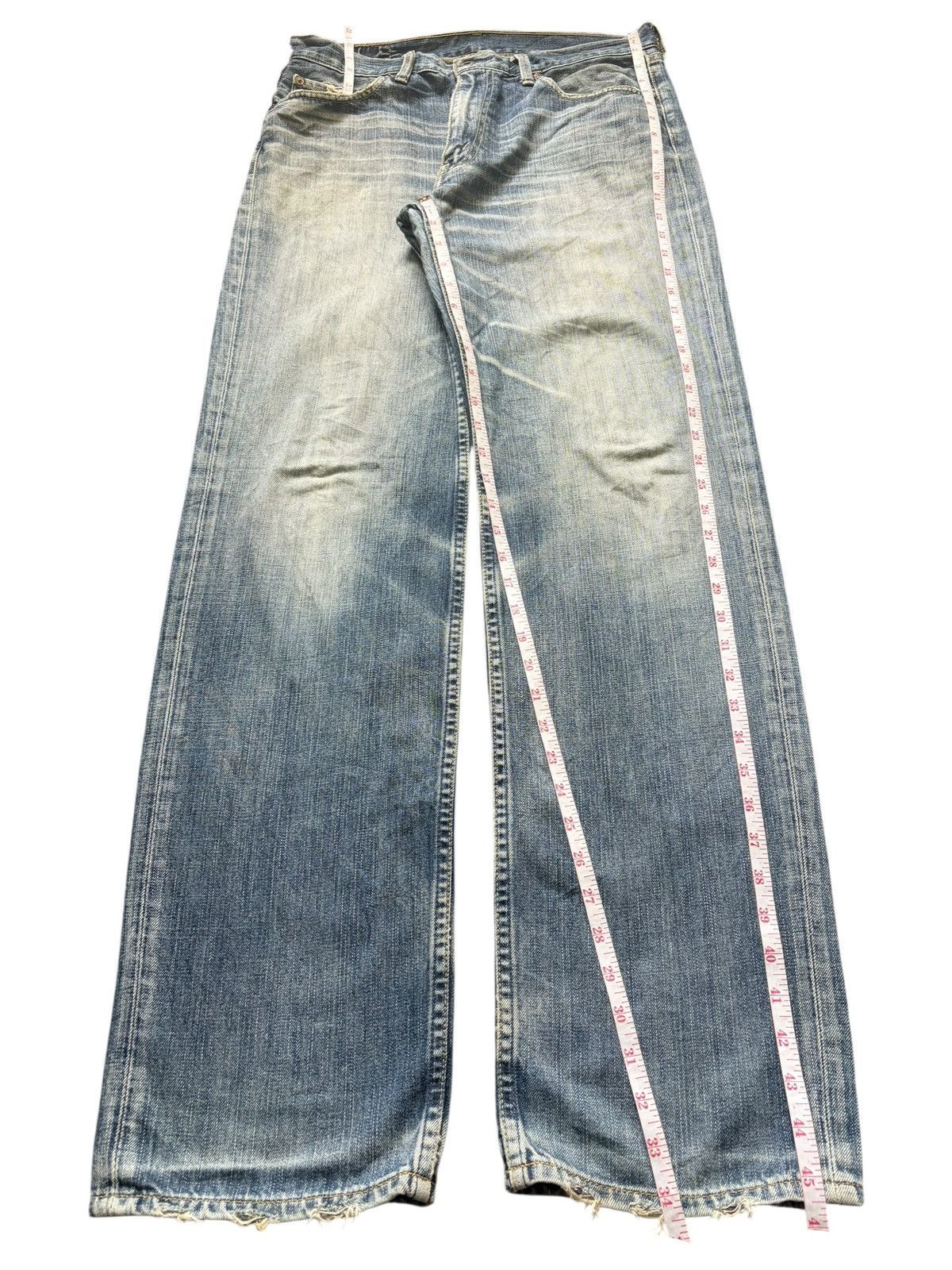 Levi's Vintage 90s Levis 502 Mud Wash Distress Loose Jeans Size US 33 - 7 Thumbnail