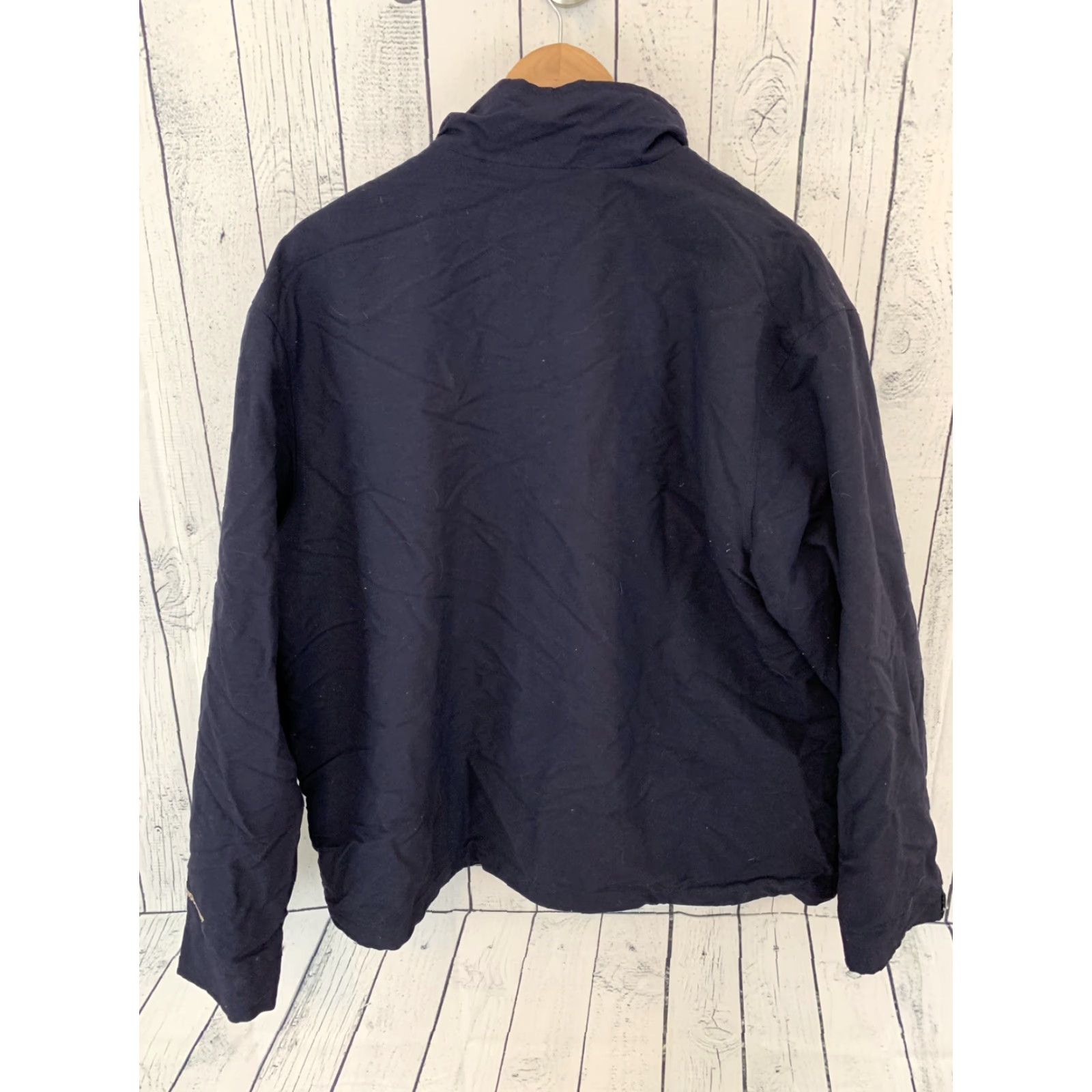 Vintage VINTAGE Woolrich Jacket Navy Blue Mens XL Full Zip Woolrich Jacket Blue Full Zip 80s? 90s? Wait. Size US XL / EU 56 / 4 - 4 Thumbnail