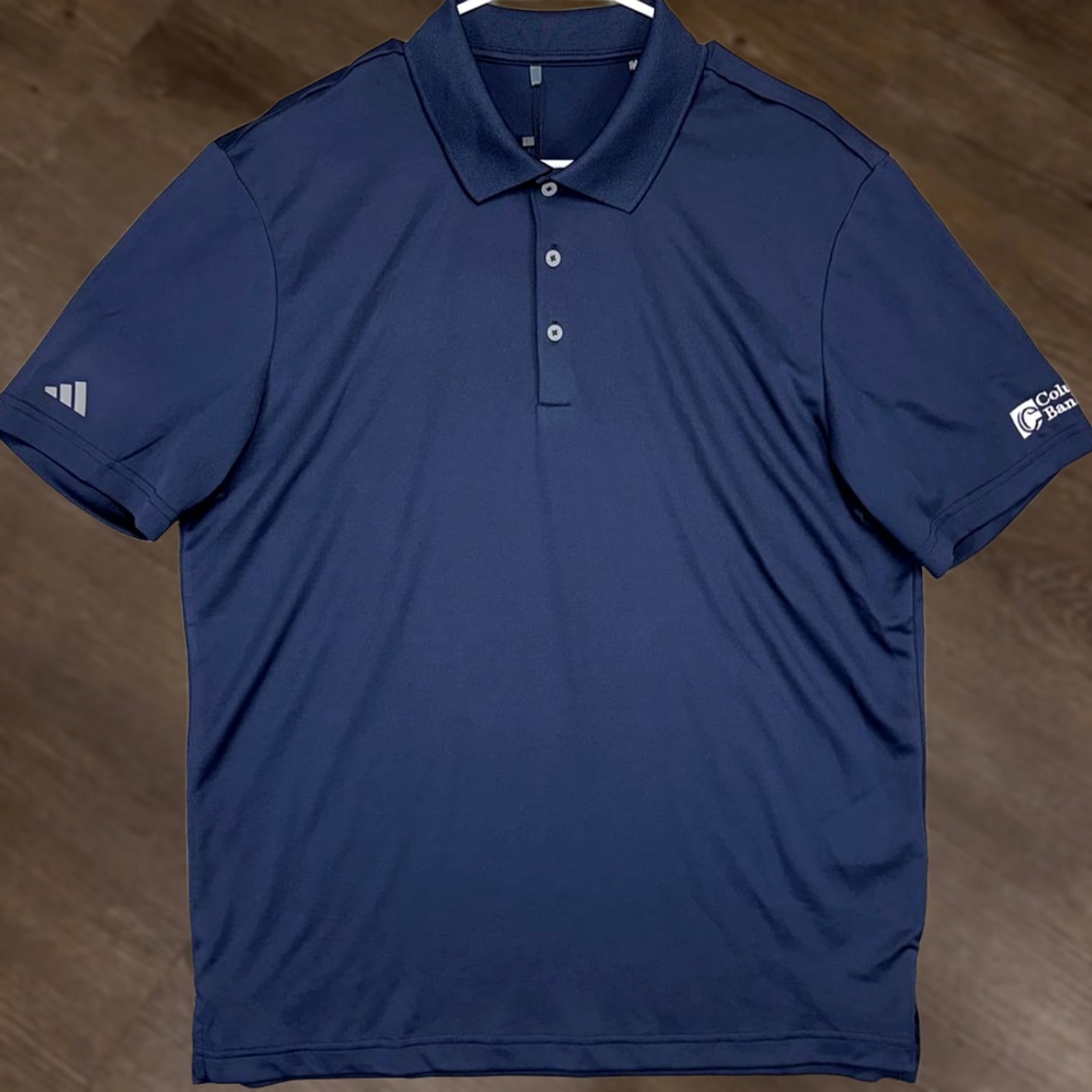 Adidas Adidas Golf Polo Shirt Mens Large Navy Blue Short Sleeve Athletic Breathable Collared Golfing Sport Shirt Size US L / EU 52-54 / 3 - 1 Thumbnail