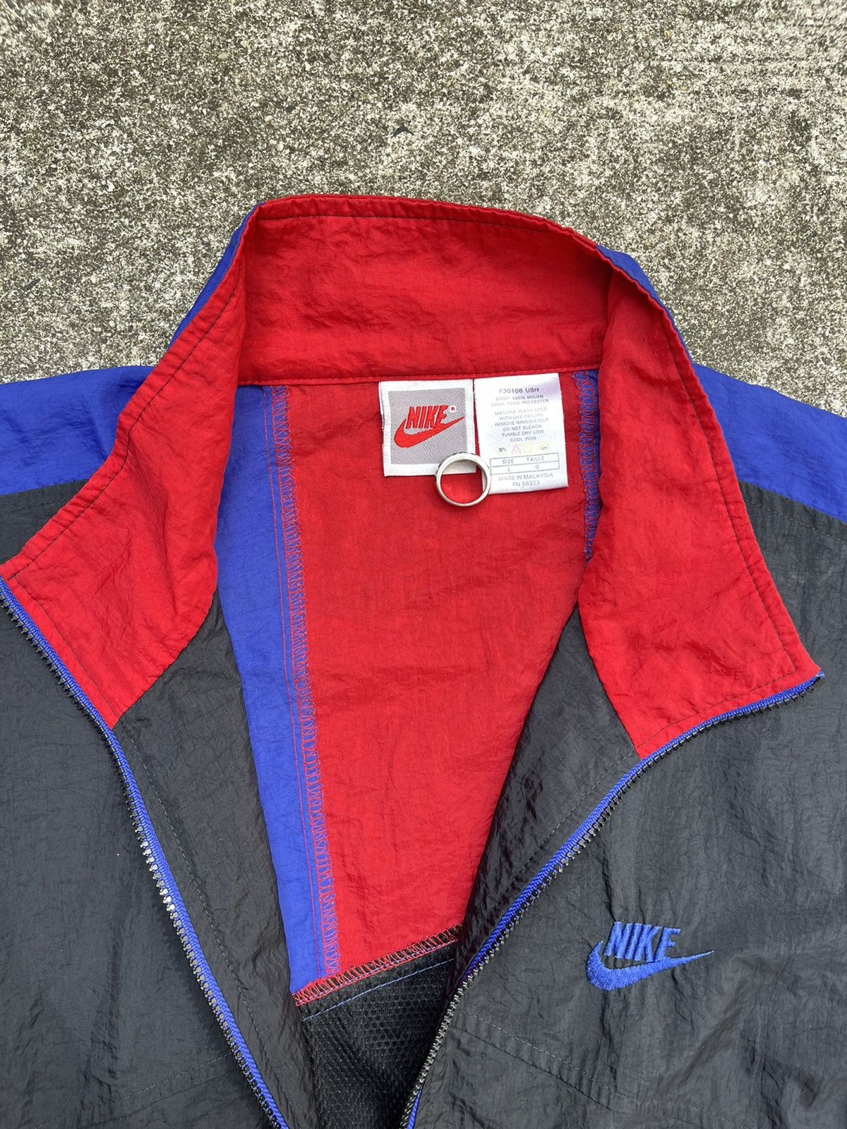 Nike × Vintage Crazy Vintage 90s Nike Windbreaker Size US L / EU 52-54 / 3 - 3 Thumbnail