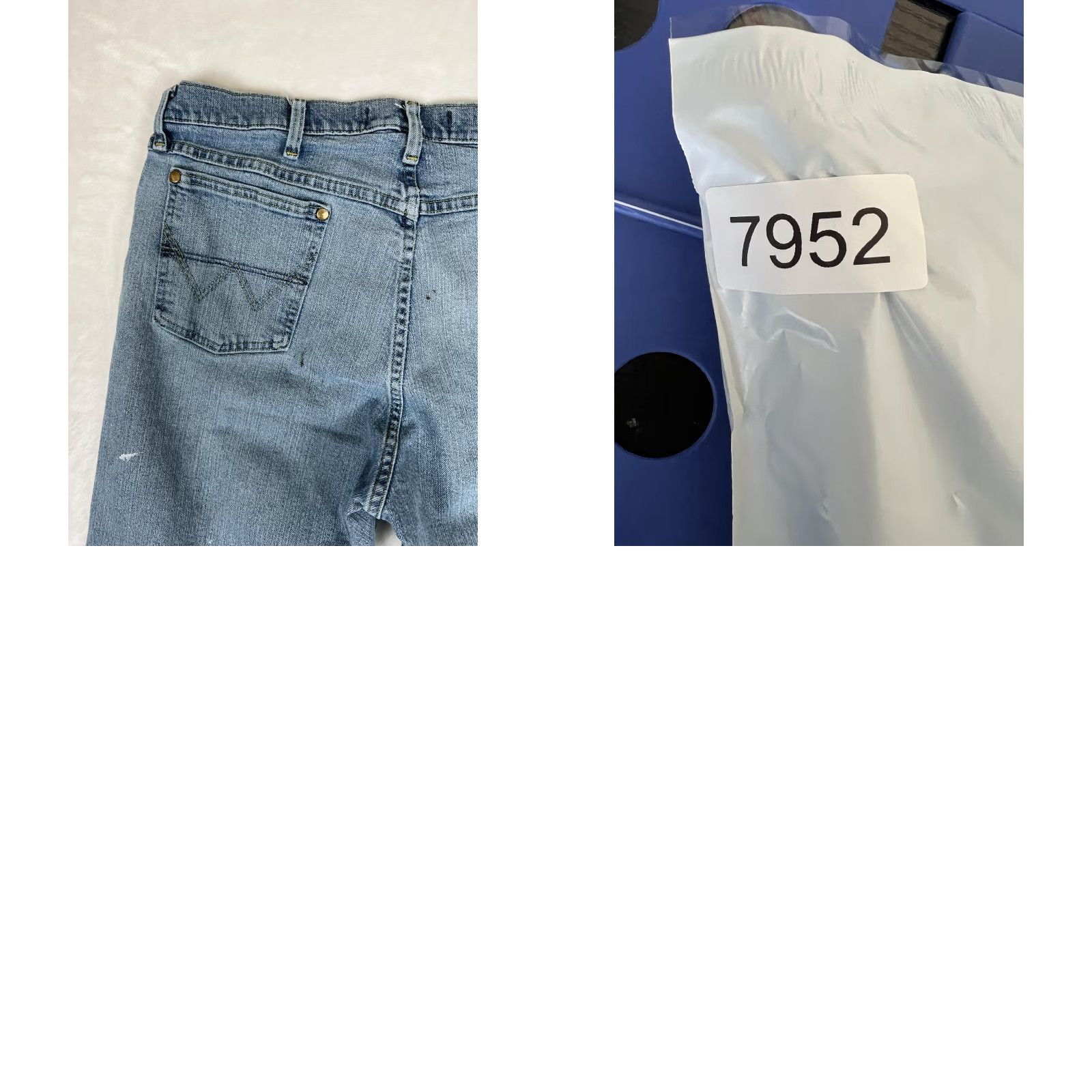Wrangler VTG Wrangler George Strait Jeans Mens 38x28 Distressed Paint Workwear Straight Denim Blue 38 Mens Jeans Size US 38 / EU 54 - 9 Thumbnail