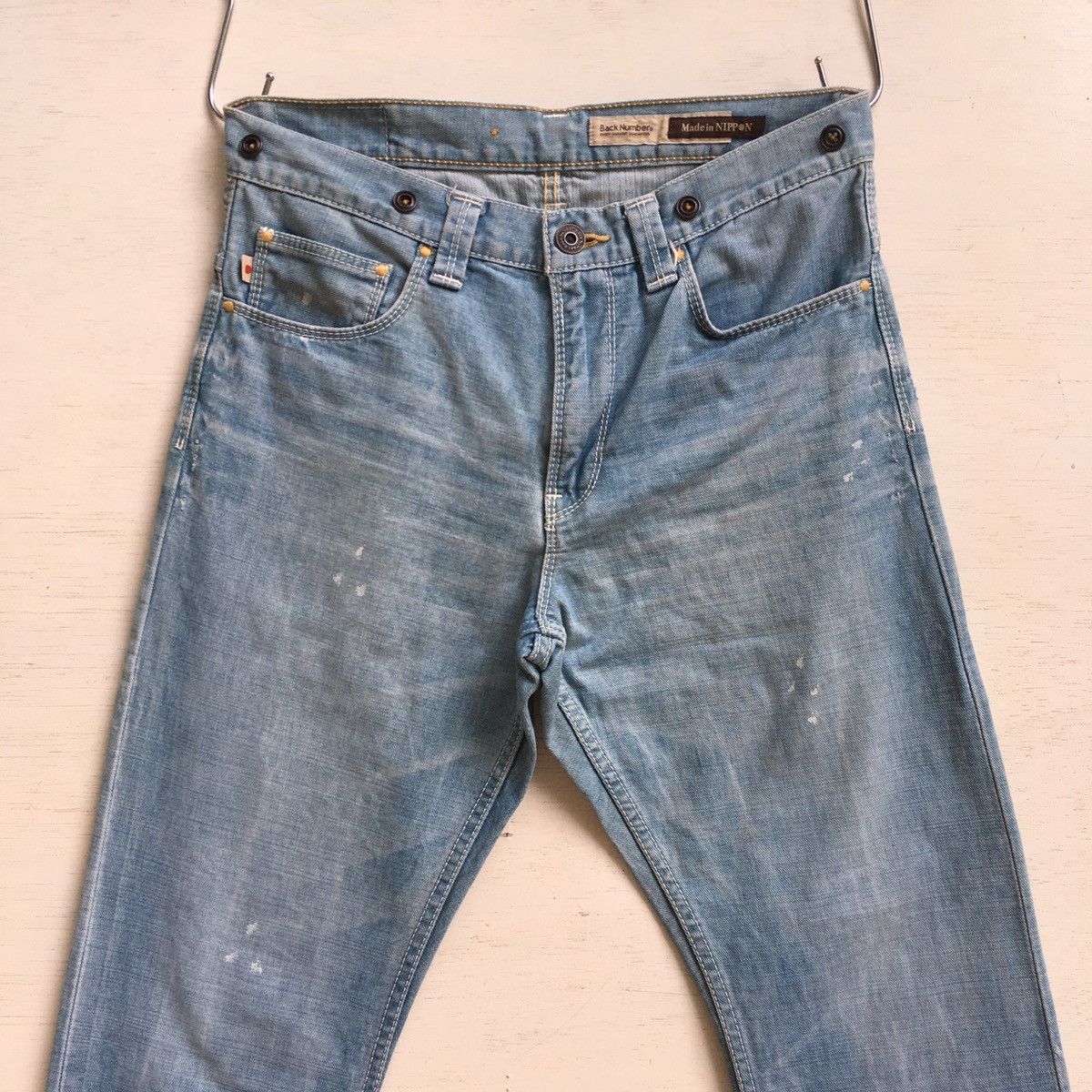 Japanese Brand × Vintage Vintage Back Number Paint Splash Jeans Size US 31 - 3 Thumbnail