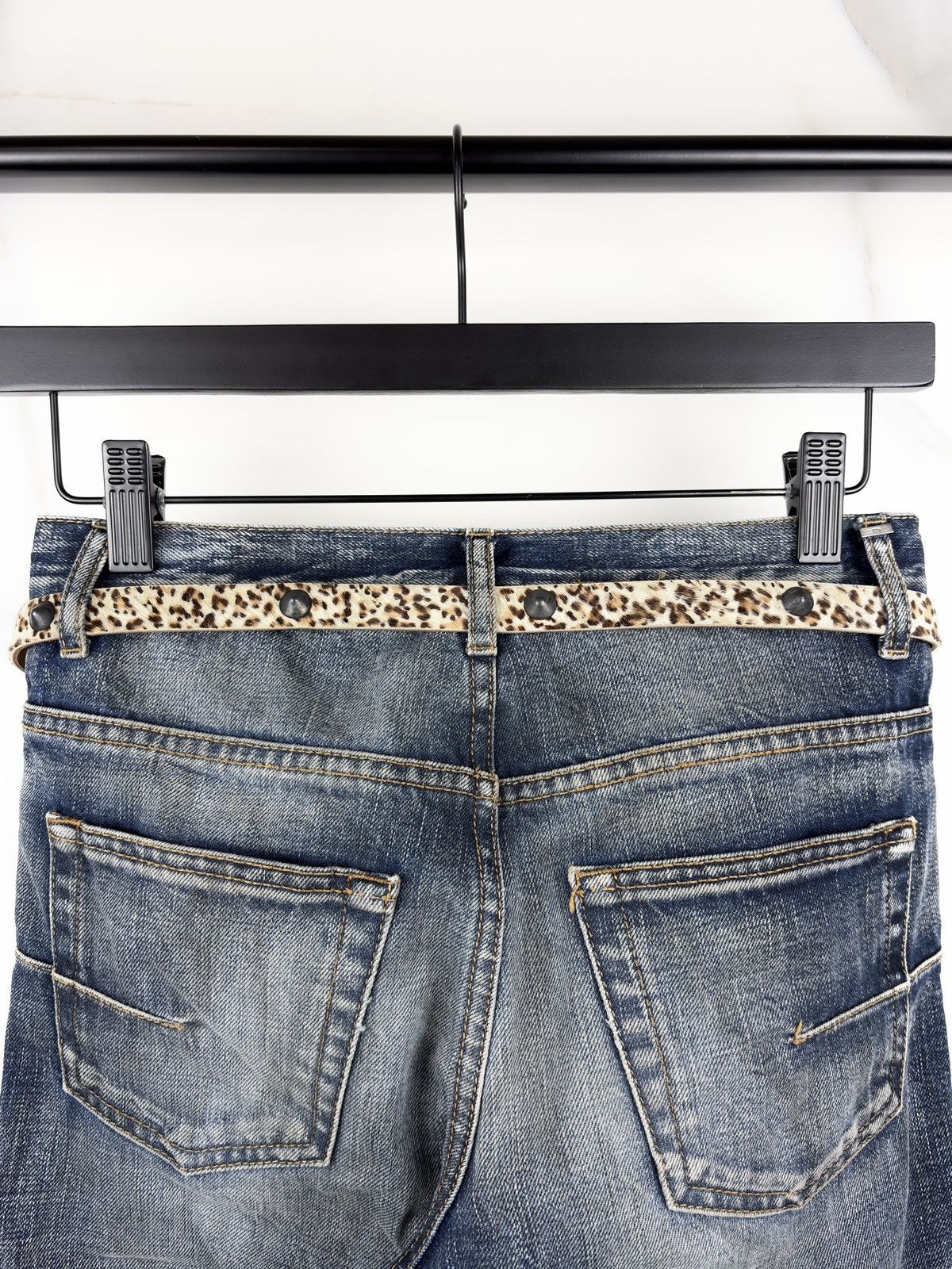 Undercover AW00 Undercover Leopard Cheetah Fur Studded Leather Belt Size ONE SIZE - 2 Thumbnail