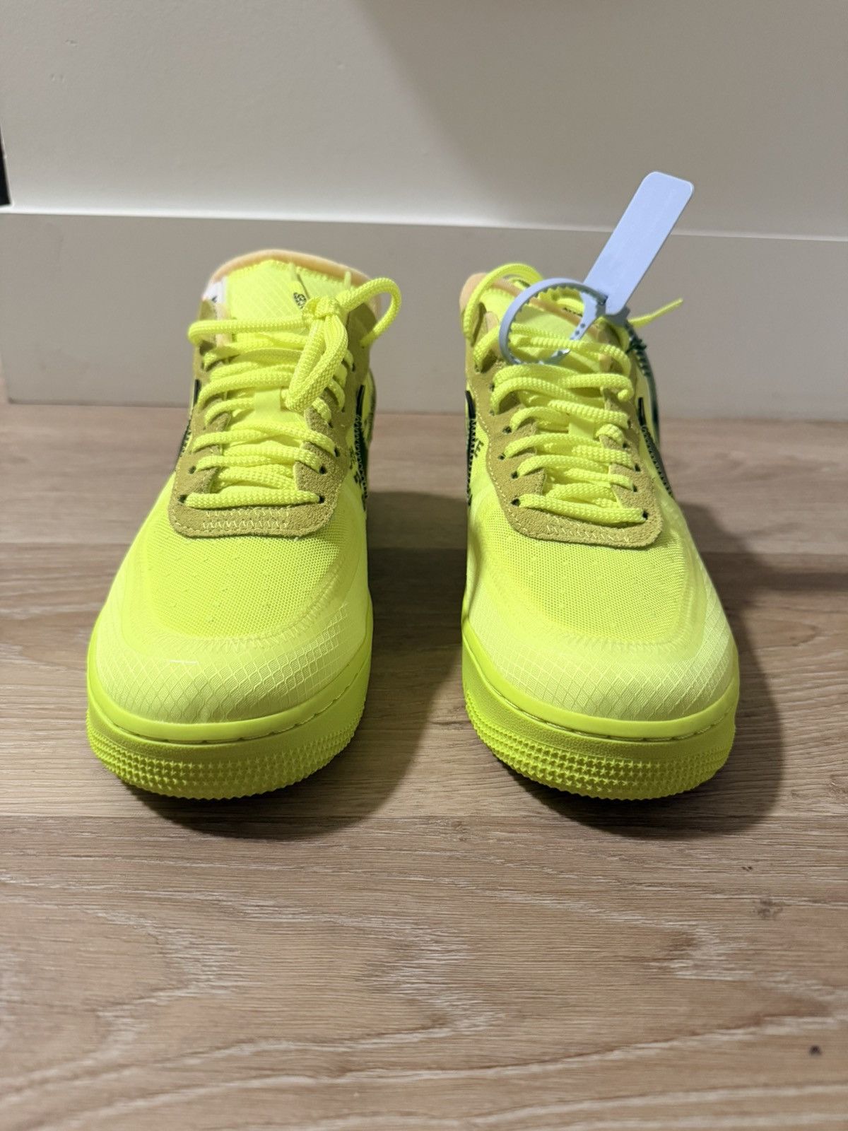 Nike × Off-White **NEW**Air Force 1 Low Off-White Volt Size 9 Size US 9 / EU 42 - 3 Thumbnail