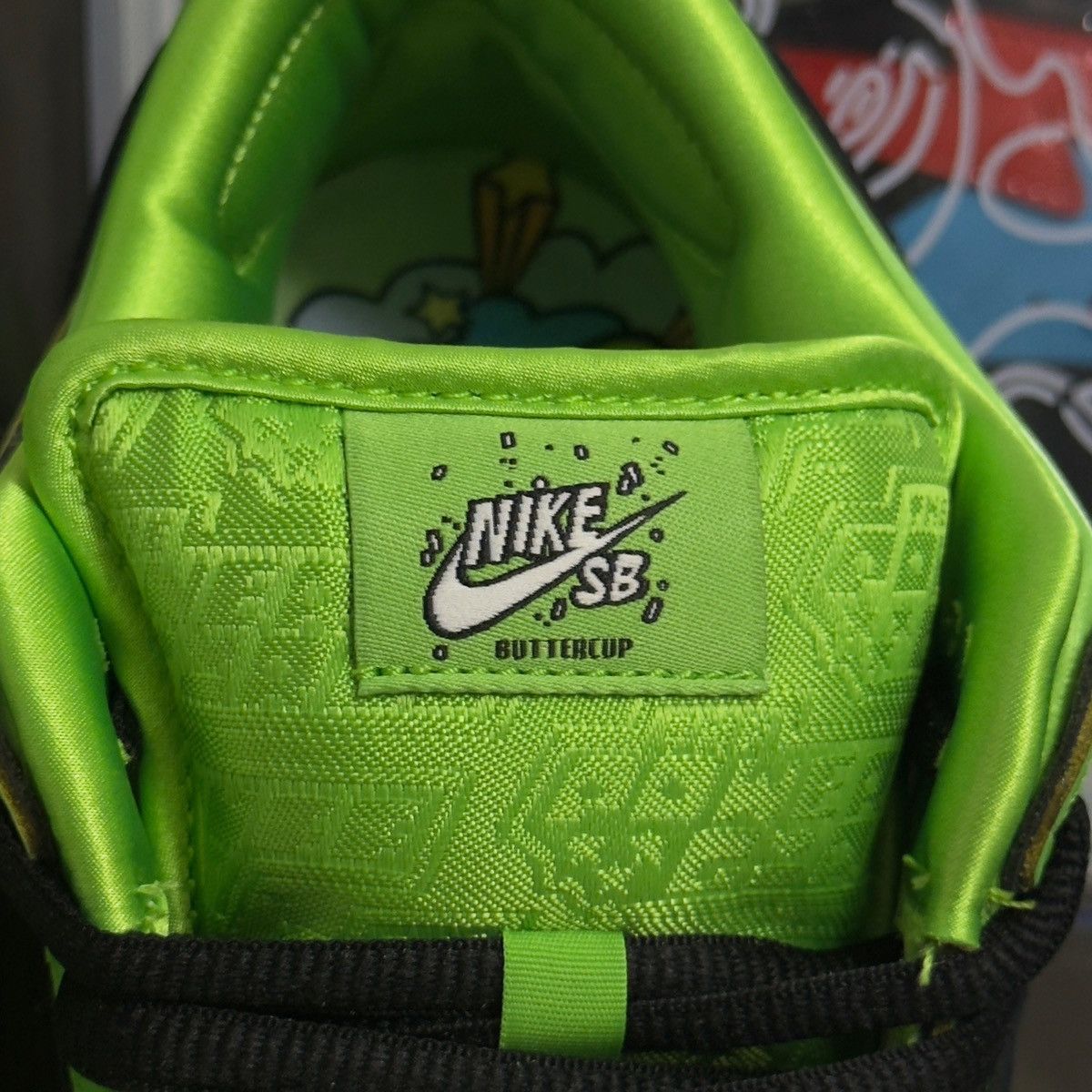 Nike SB Nike SB Dunk Low The Powerpuff Girls Buttercup 2023 Size US 7.5 / EU 40-41 - 6 Thumbnail