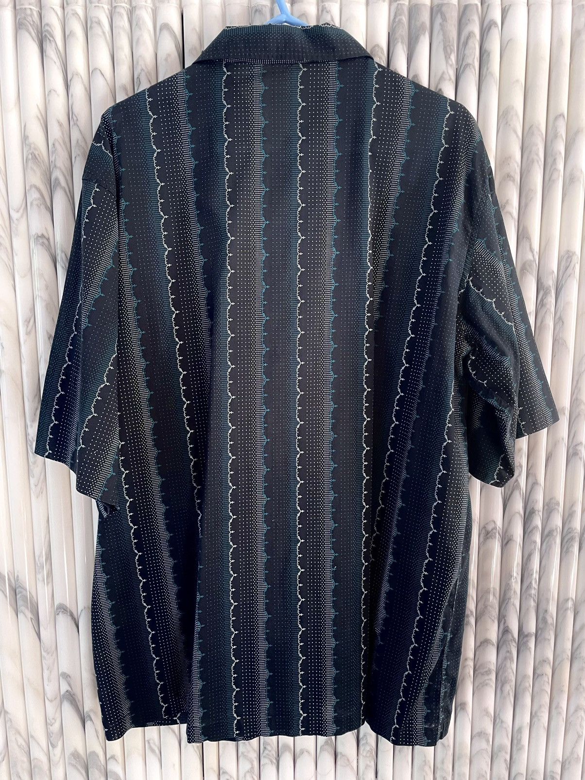 Christophe Lemaire PIN DOT PRINTED CAPRI ONE PIECE COLLAR SHIRT Size US M / EU 48-50 / 2 - 6 Thumbnail