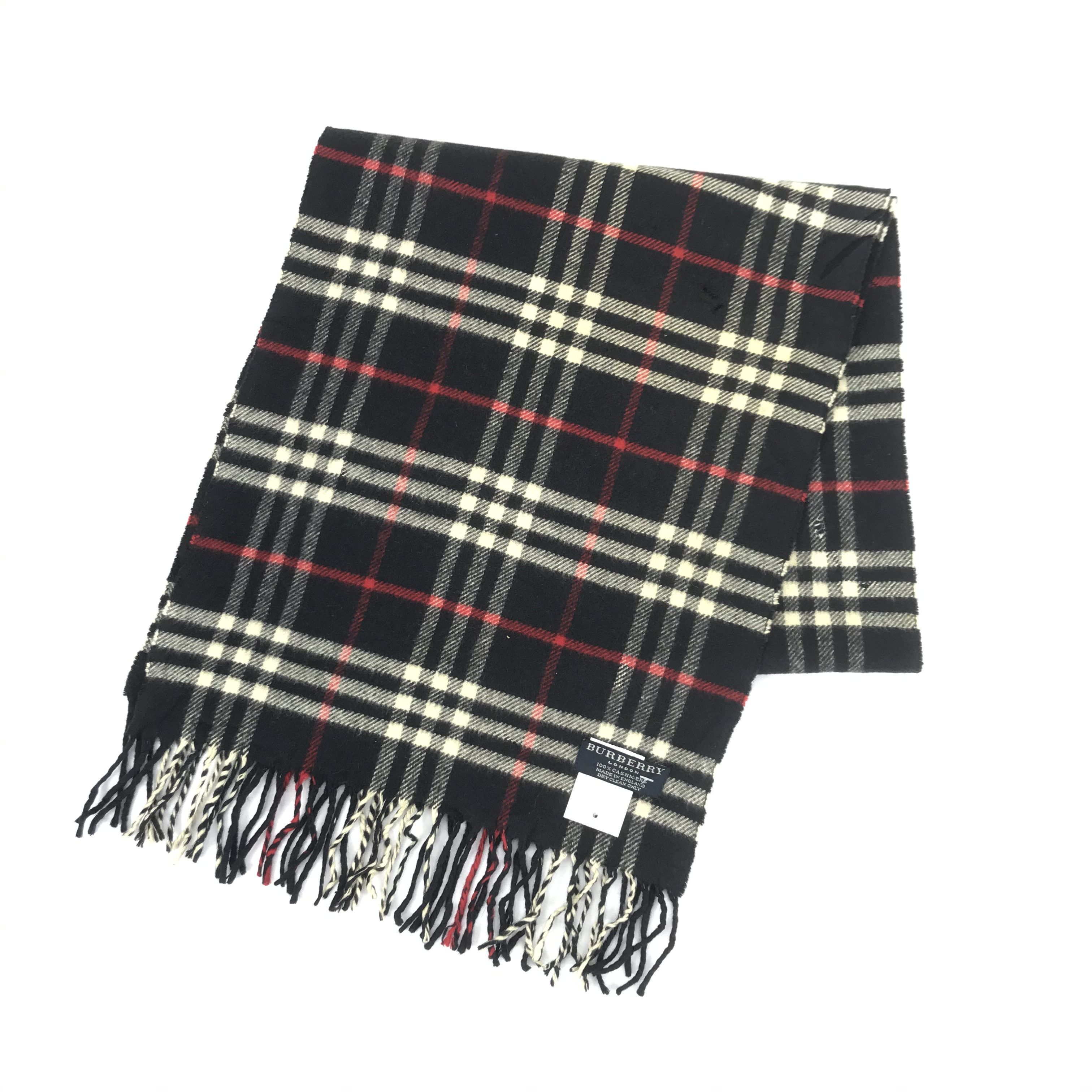 Burberry Vintage Burberry Scarf Muffler Wool Cashmere Scarves Size ONE SIZE - 3 Thumbnail