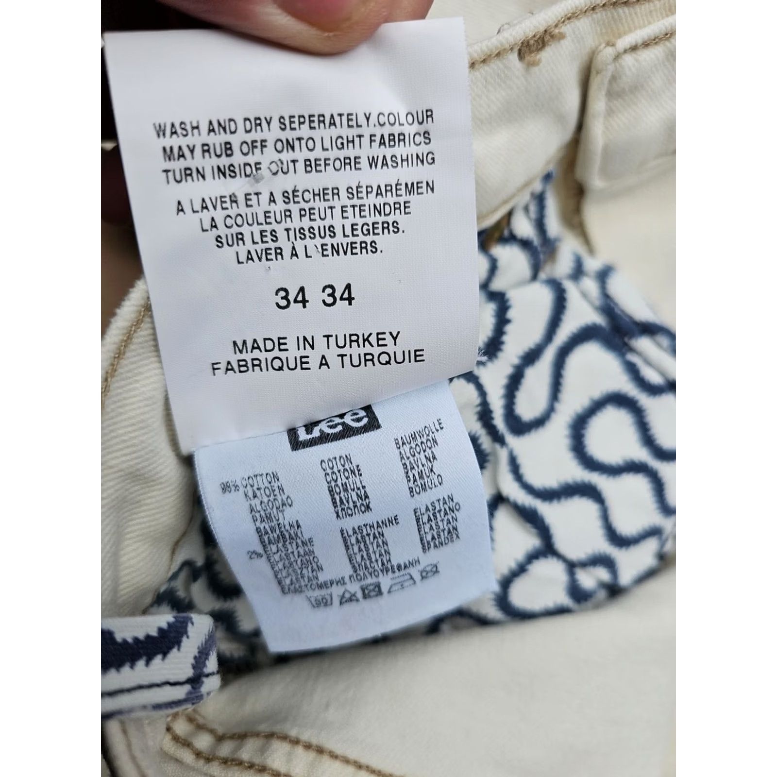 Vivienne Westwood VIVIENNE WESTWOOD Anglomania x Lee Low Crotch Jeans Size 34x34 Women White Straight Deadstock 34x32.5 90s? Size 24" / US 00 / IT 34 - 7 Thumbnail