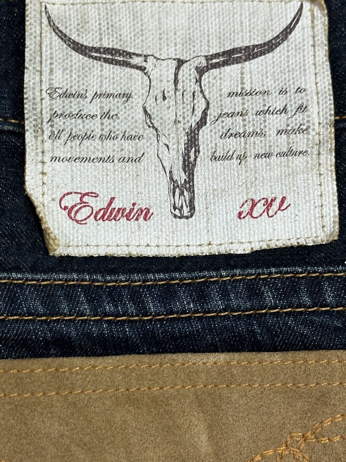 Edwin Vintage Edwin Blue Trip Blue Wash Distressed Loose Jeans Size US 31 - 9 Thumbnail