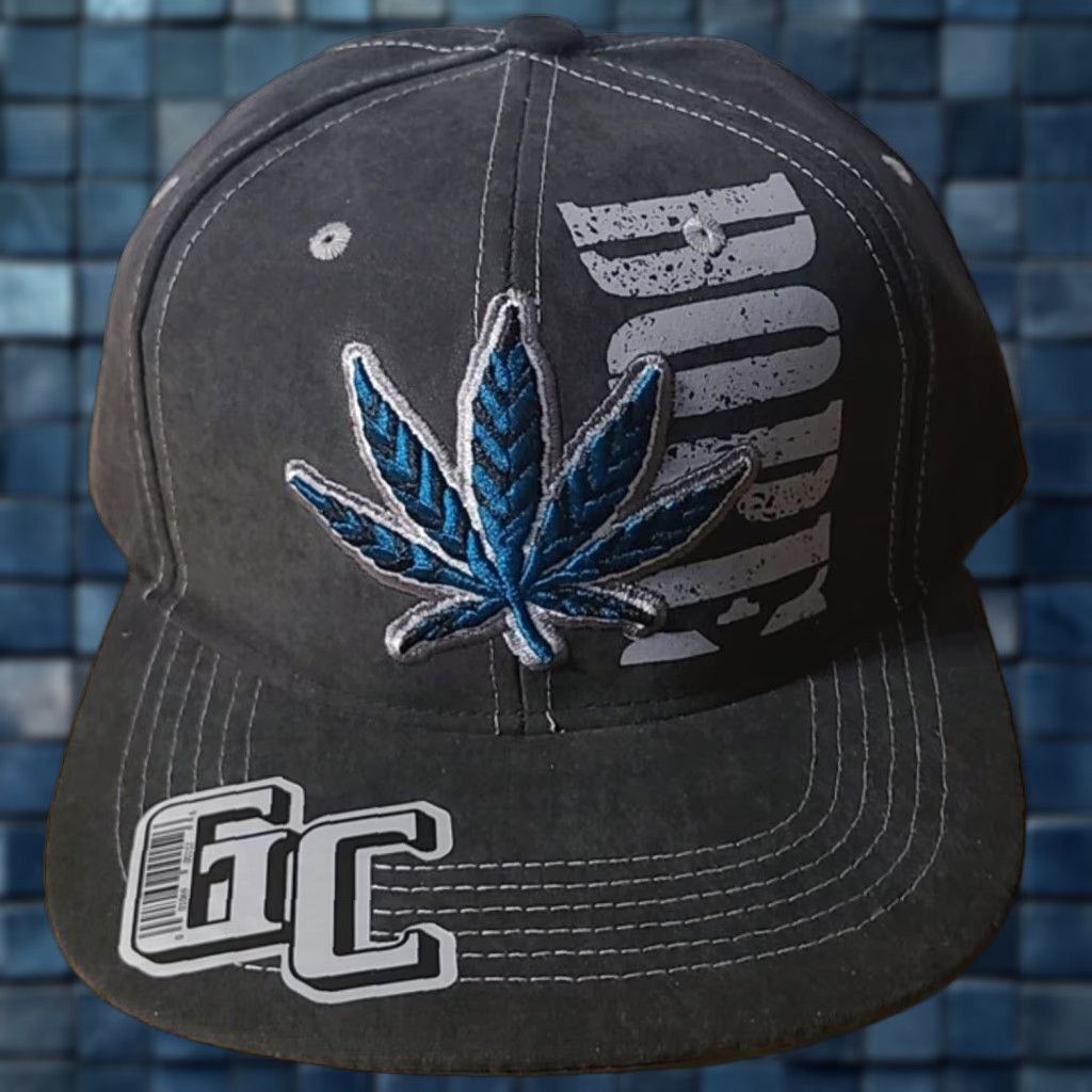 Vintage MARIJUANA LEAF DOPE CANNABIS WEED POT SNAPBACK BASEBALL CAP SNAPBACK ADJUSTABLE CAP Size ONE SIZE - 1 Thumbnail