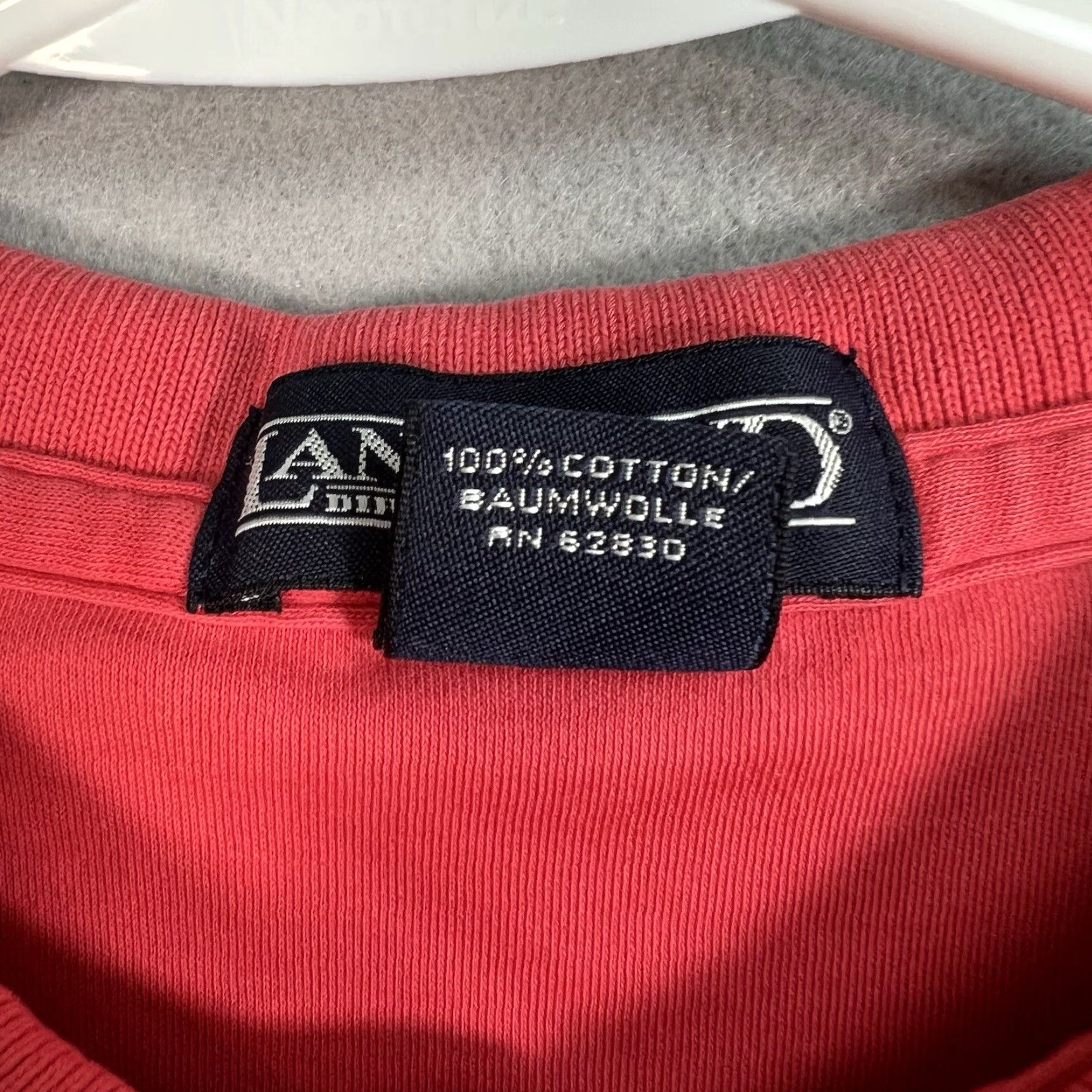 Lands' End Lands' End Polo Shirt Adult Large Pink Cotton Mens Size US L / EU 52-54 / 3 - 6 Thumbnail