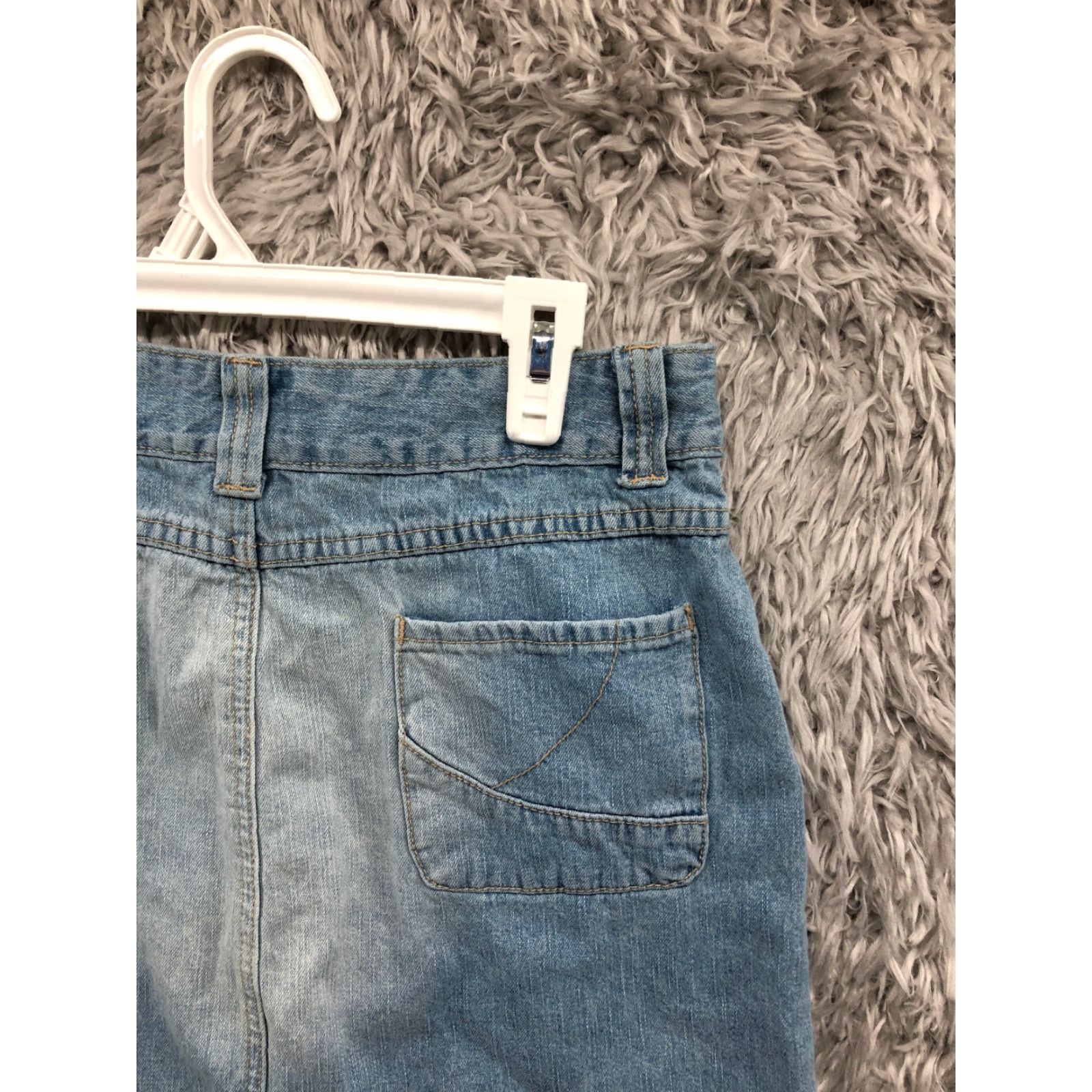 Vintage VINTAGE Christopher & Banks Skirt Womens 4 A-Line Knee Length Denim Medium Wash Blue Cotton Jeans? Size 27" / US 4 / IT 40 - 5 Thumbnail