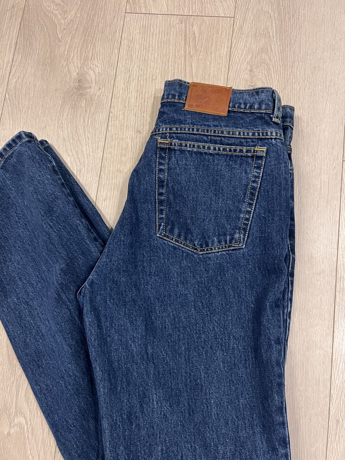 Other Vintage Big Blue Denim Jeans Made In Canada 70s 80s Size US 34 / EU 50 - 9 Thumbnail