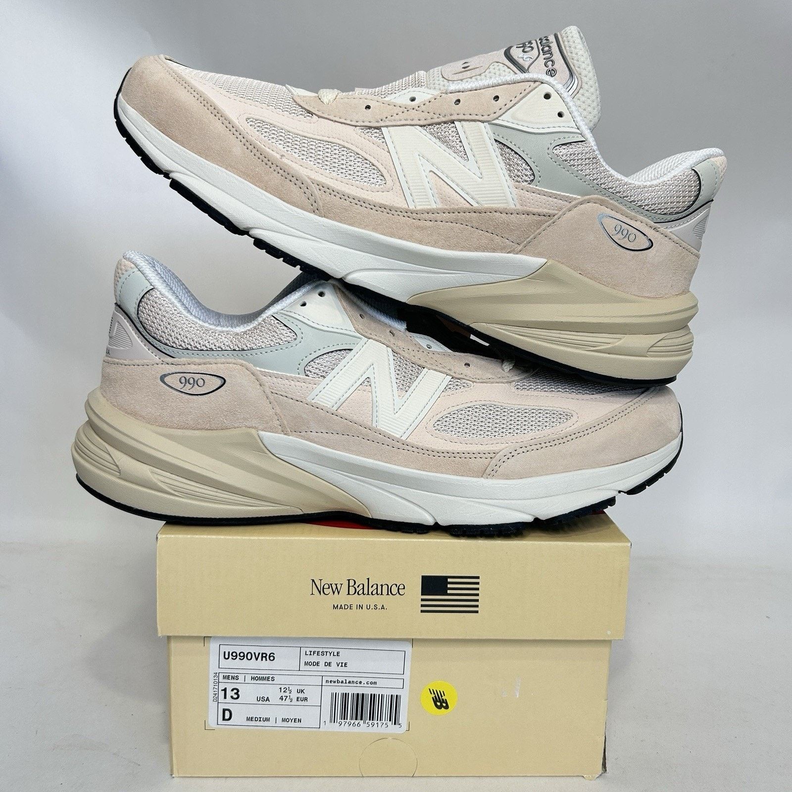 New Balance Teddy Santis X New Balance 990v6 “Vintage Rose” U990VR6 Size US 13 / EU 46 - 1 Thumbnail