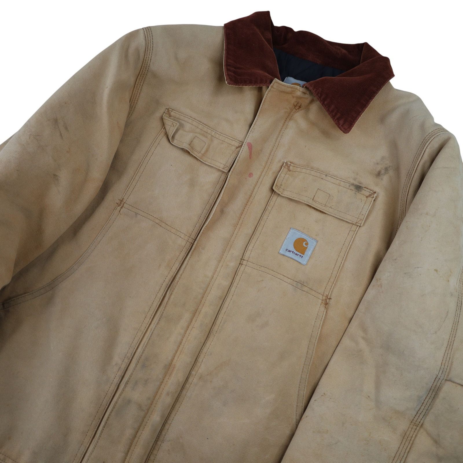 Carhartt Vintage Distressed Carhartt Chore Coat Size US XL / EU 56 / 4 - 2 Thumbnail