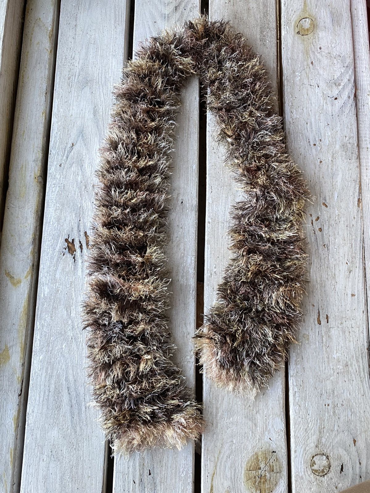 Japanese Brand × Vintage Avant Garde japanese fuzzy mohair Opium scarf vintage y2k Size ONE SIZE - 1 Thumbnail