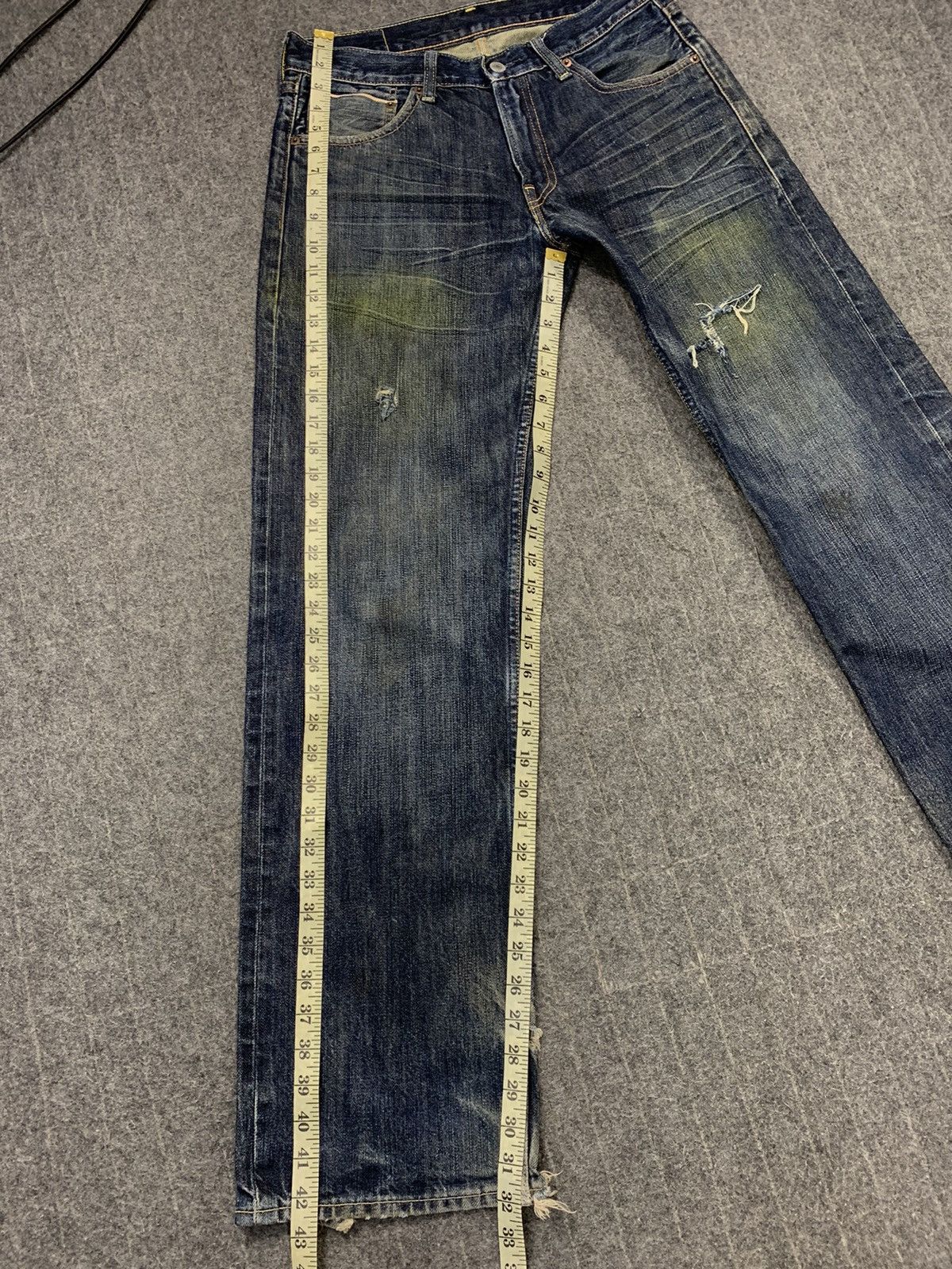 Other Levi’s Strauss Lot 503 Selvedge Indigo Distressed Denim Size US 30 / EU 46 - 22 Thumbnail