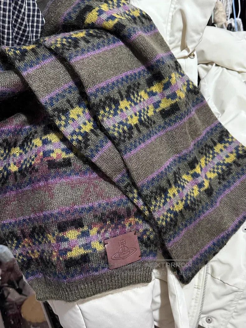 Vivienne Westwood Vivienne Westwood Vintage Scarf with Fair Isle Style Size ONE SIZE - 3 Thumbnail
