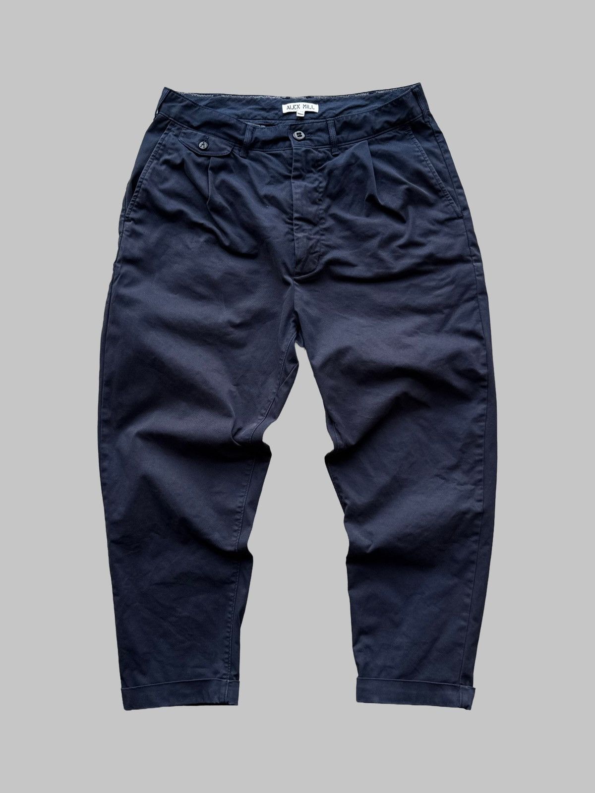 Alex Mill Alex Mill Military Standard Pleated Pant Cropped Chinos Size US 30 / EU 46 - 1 Thumbnail