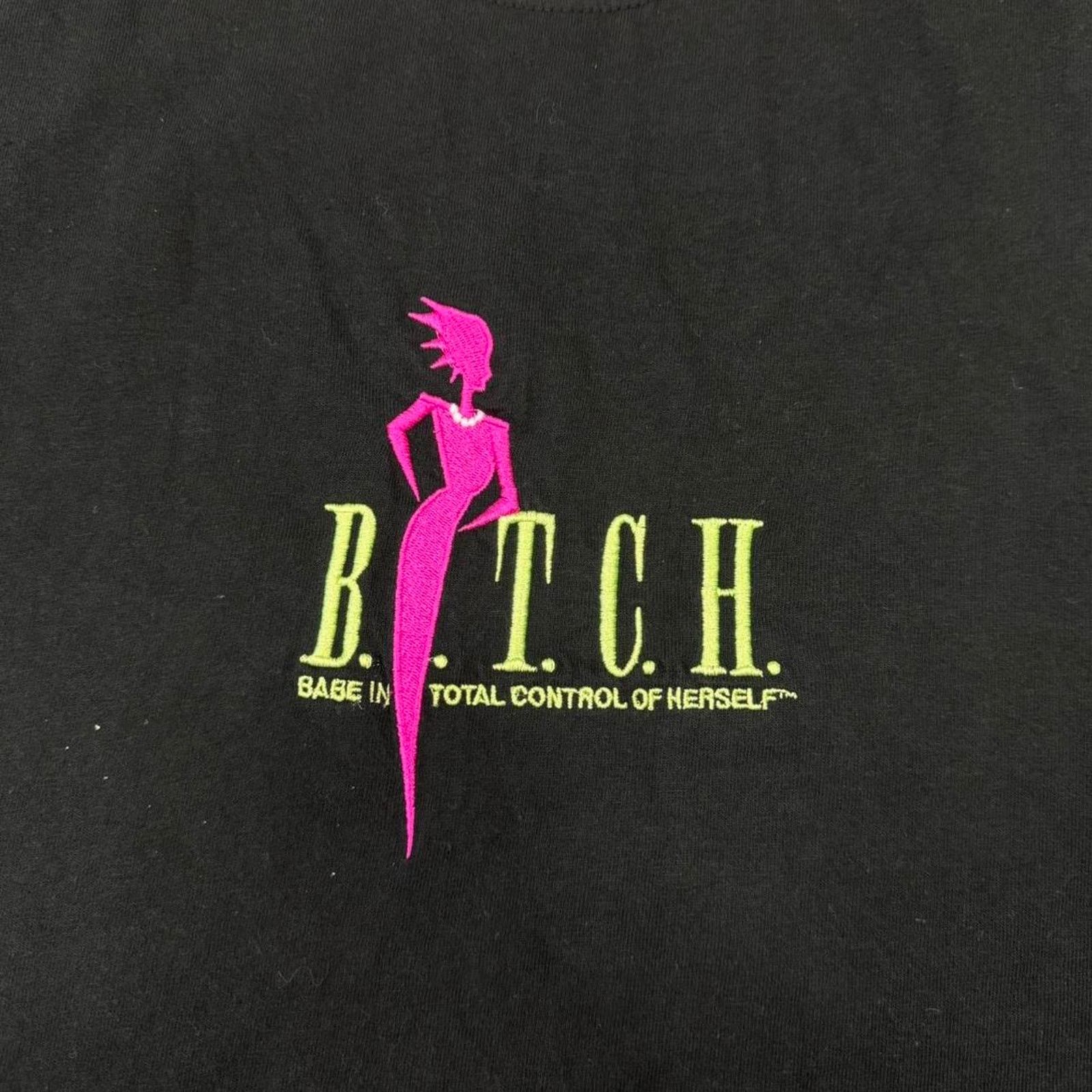 Hanes × Other × Vintage VINTAGE Y2K BITCH BABE IN TOTAL CONTROL OF HERSELF L/S TEE: Size US L / EU 52-54 / 3 - 3 Thumbnail