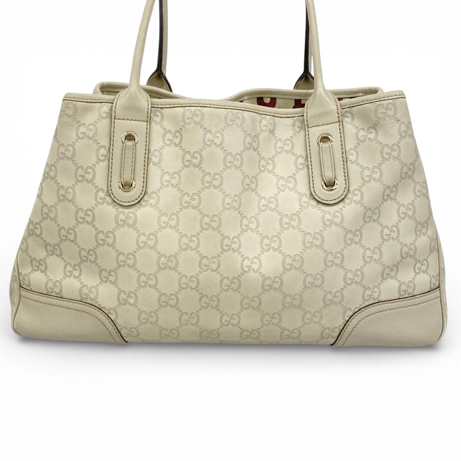 Gucci Gucci - Beige GG Canvas Tote Handbag Size ONE SIZE - 6 Thumbnail