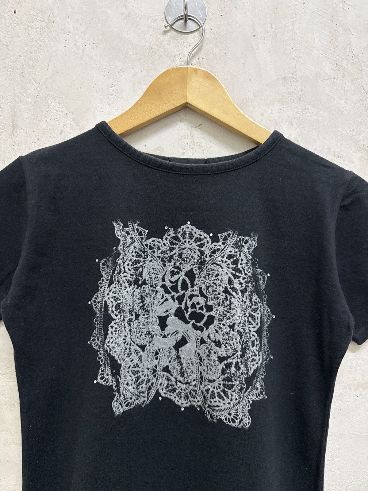 Hysteric Glamour Gothic Dark Roses hystericglamour style Grunge Tees Size S / US 4 / IT 40 - 2 Thumbnail