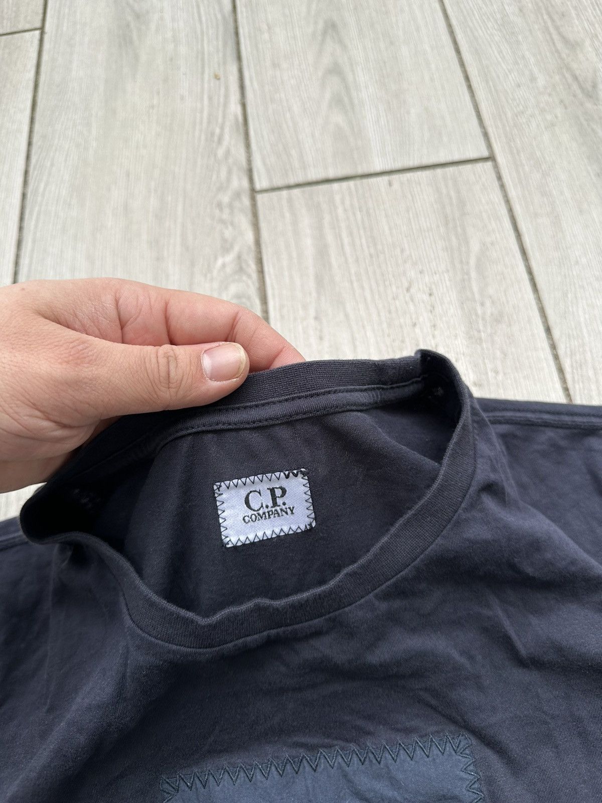 Vintage C.P. Company T-Shirt Big Logo Size US L / EU 52-54 / 3 - 4 Thumbnail