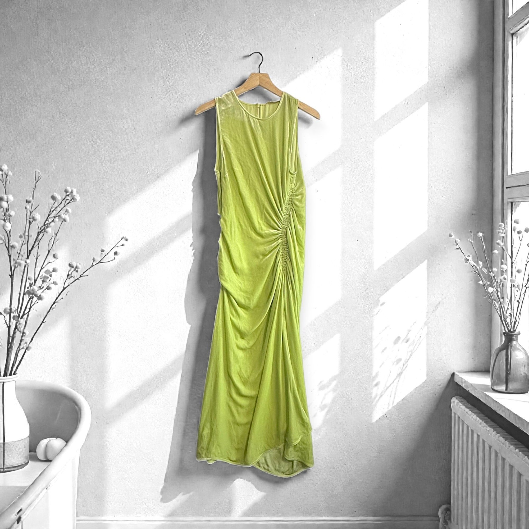 Ulla Johnson Ulla Johnson Cornelia Dress in Pistachio Green Size 8 NWOT Size M / US 6-8 / IT 42-44 - 1 Thumbnail