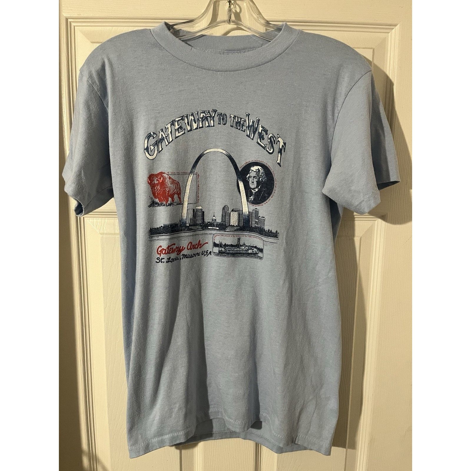 Other Vtg St Louis Missouri Shirt Sz L Gateway to the West Blue Size US L / EU 52-54 / 3 - 1 Thumbnail