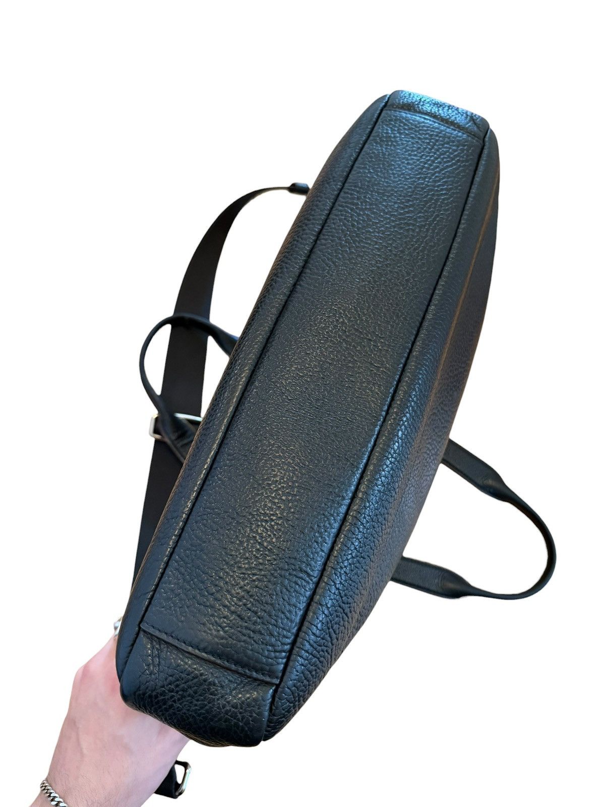 Coach Coach black pebbled leather crossbody business laptop bag Size ONE SIZE - 11 Thumbnail