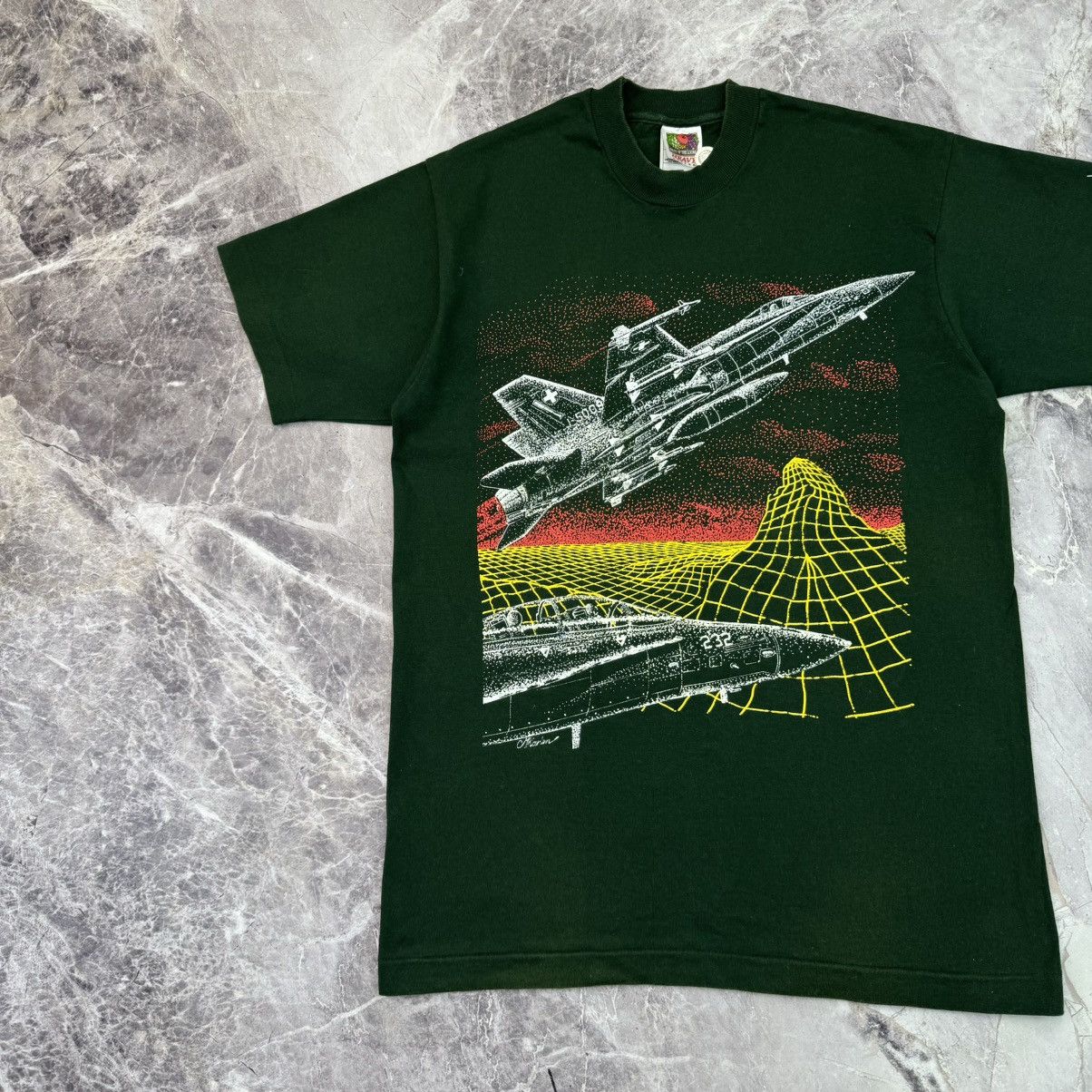 Arts & Science × Vintage Vintage Super Hornet F/A - 18 T shirt USA Military 90s Size US M / EU 48-50 / 2 - 4 Thumbnail