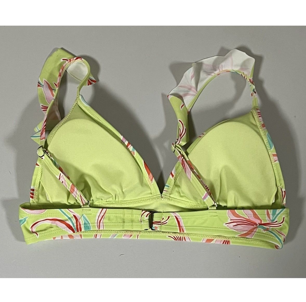 Other Mint Green Pastel Floral Bikini Top Bathing Suit Size M 🌸✨ Size M / US 6-8 / IT 42-44 - 3 Thumbnail