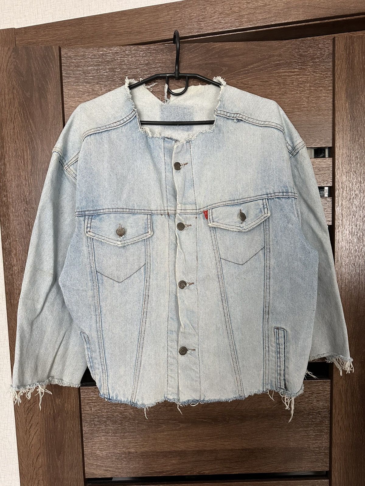 Levi's Levis Vintage Distressed Denim Jacket 50s 60s USA Size US S / EU 44-46 / 1 - 1 Thumbnail