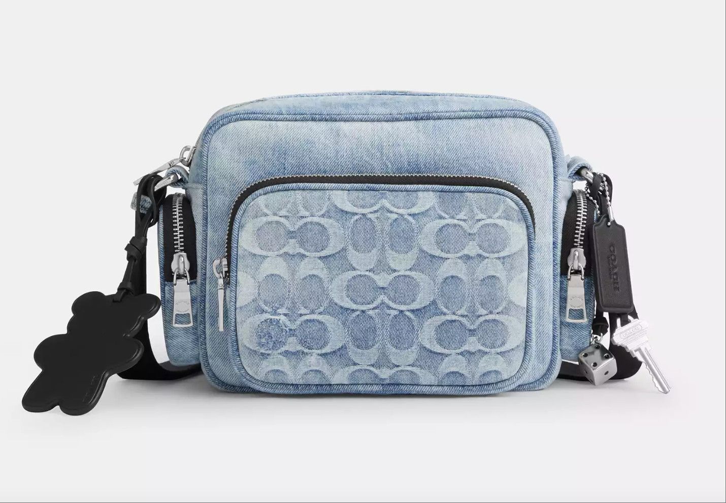 Coach Fletcher Crossbody Bag In Loved Signature Denim CEA06 Size ONE SIZE - 6 Thumbnail