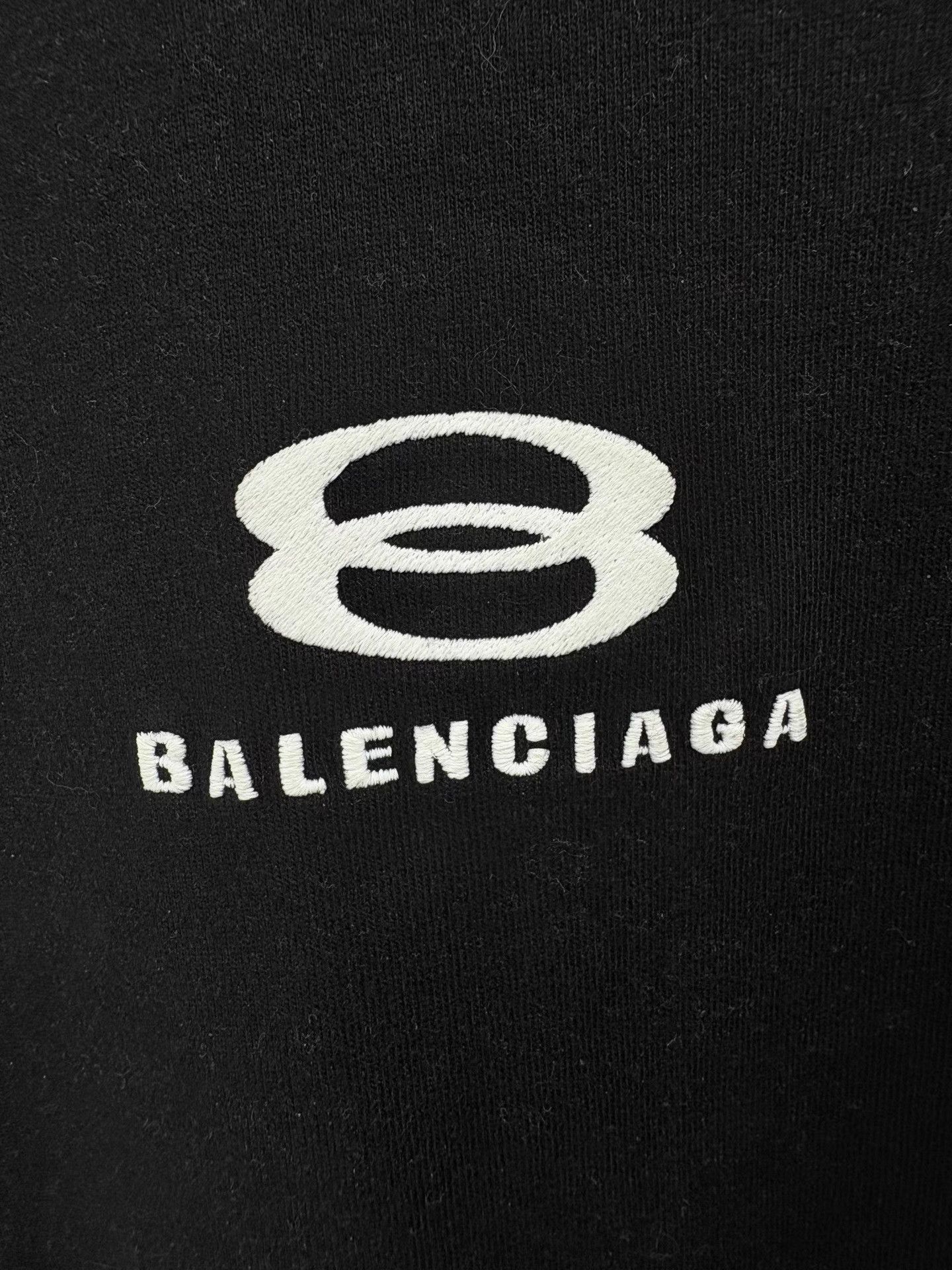 Balenciaga BALENCIAGA New Double Ring Patchwork Embroidered T-shirt Size US S / EU 44-46 / 1 - 4 Thumbnail