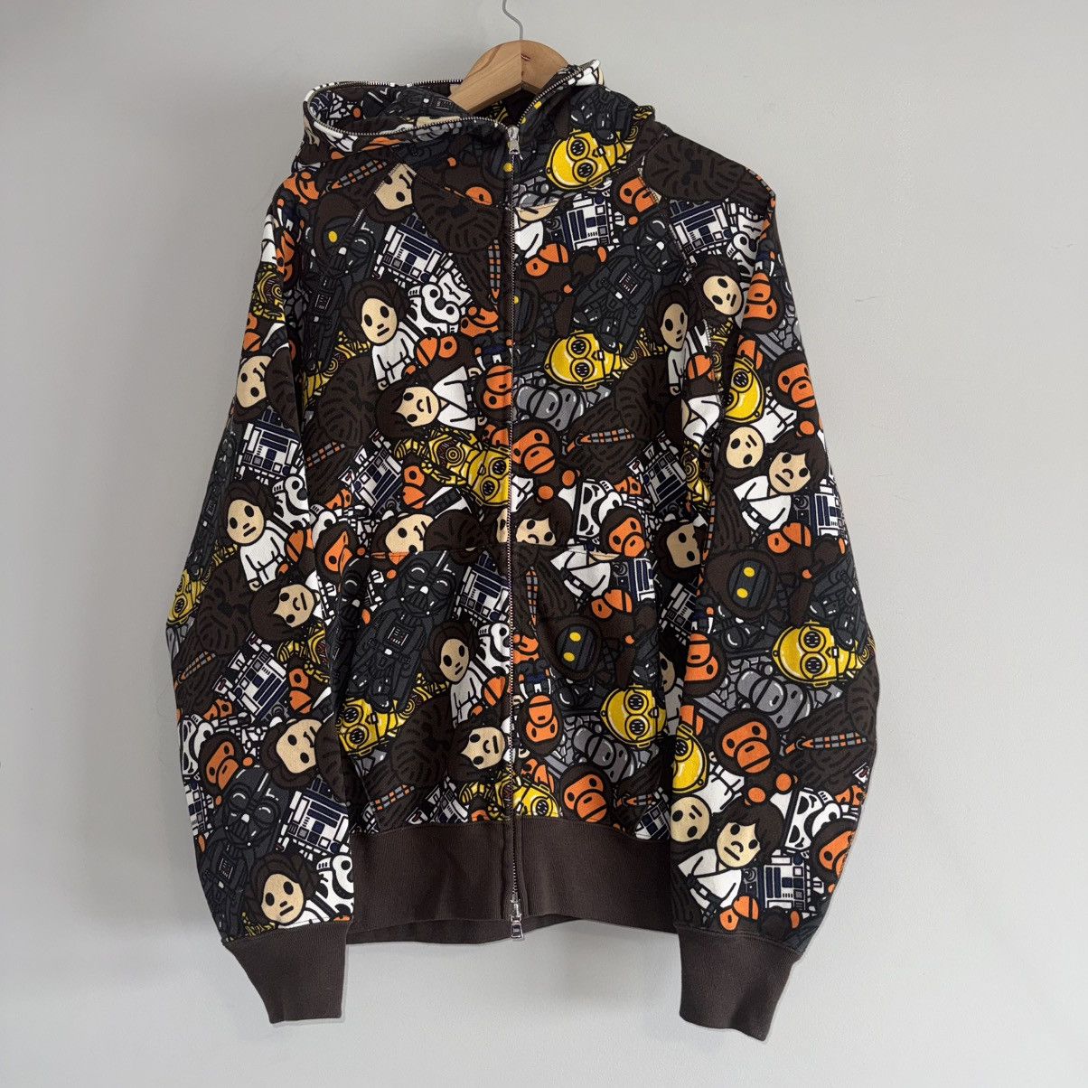Bape × Star Wars Bape Star Wars Full Zip Up Hoodie Size US L / EU 52-54 / 3 - 1 Thumbnail