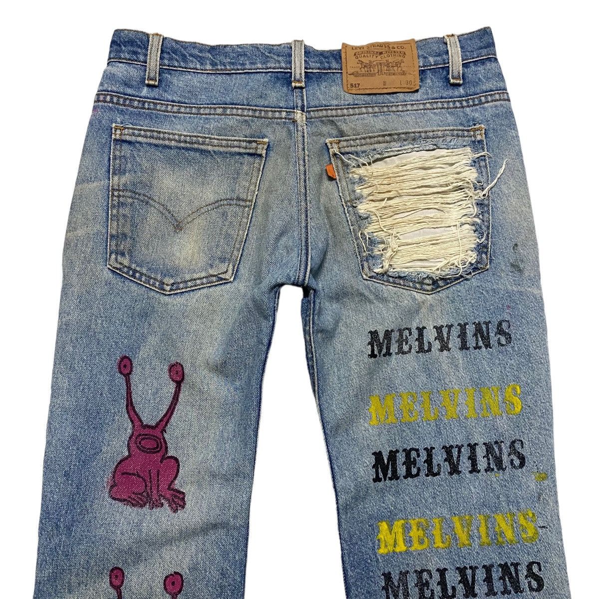 Levi's Levis 517 Sample Thrashed Jeans Grunge Melvins Size US 32 / EU 48 - 12 Thumbnail
