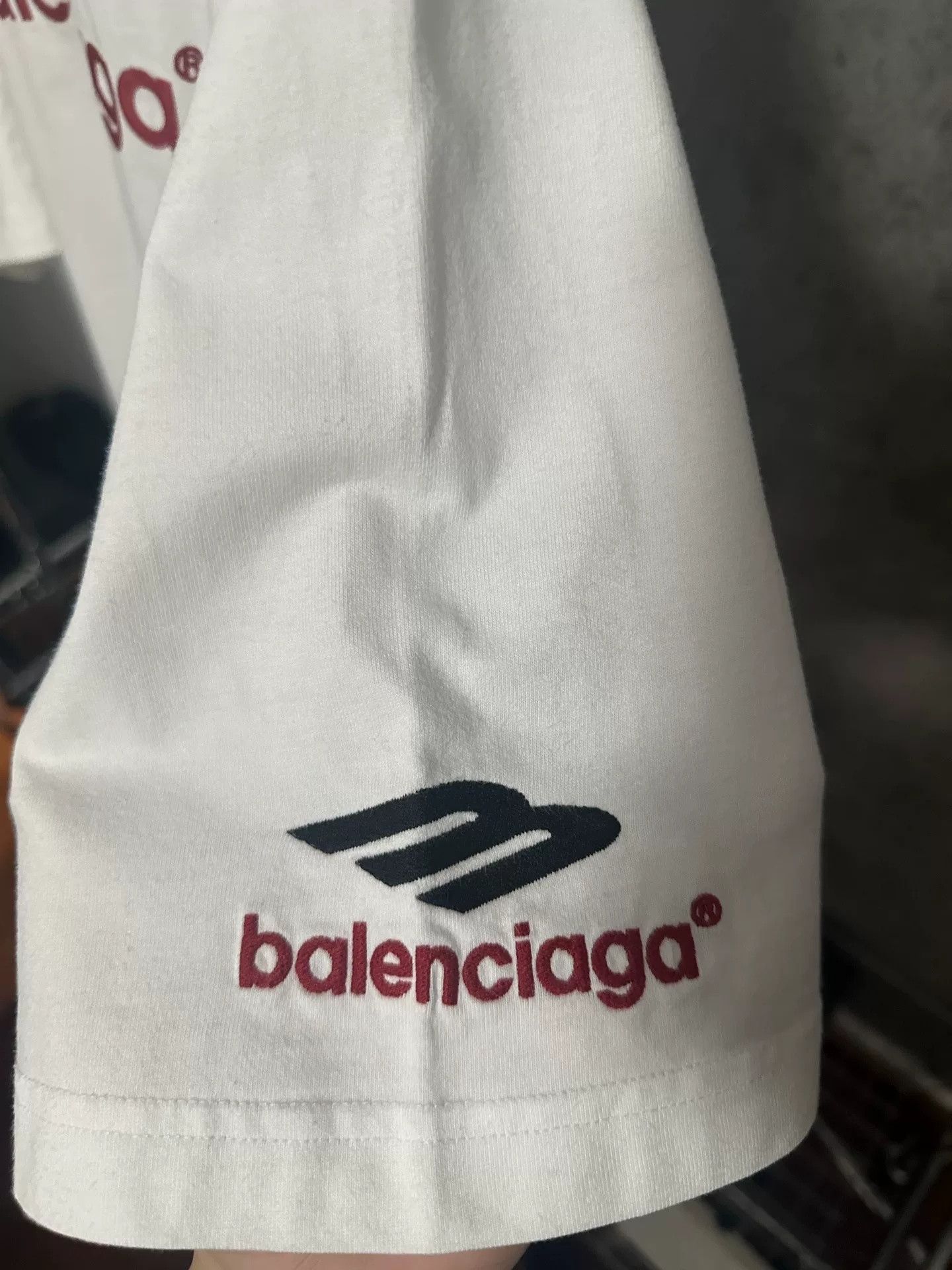 Balenciaga Balenciaga 3B Embroidered Logo T-Shirt Size US L / EU 52-54 / 3 - 6 Thumbnail