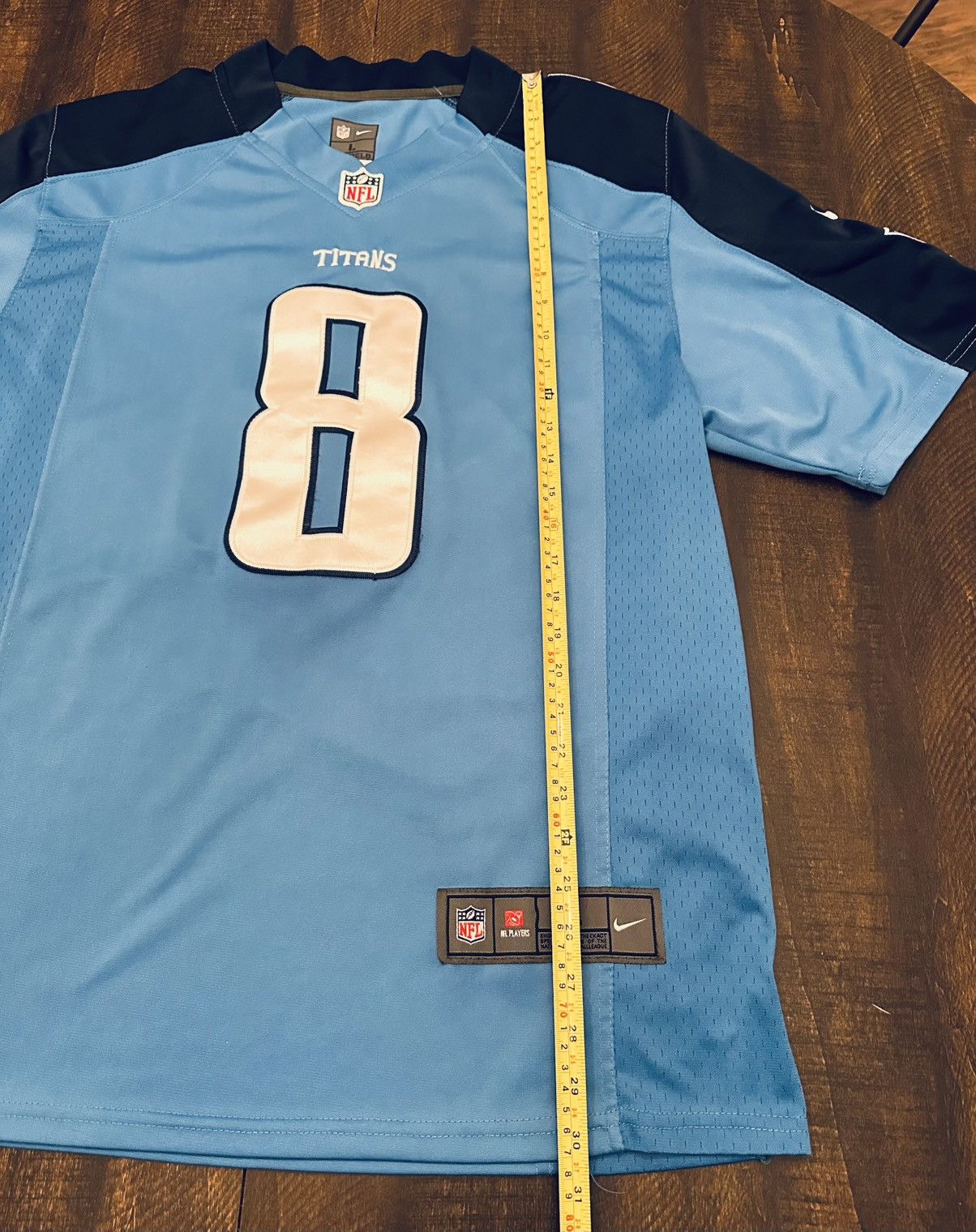 NFL × Nike Nike Stitched Marcus Mariota Tennessee Titans Jersey #8-Lrg Size US L / EU 52-54 / 3 - 5 Thumbnail
